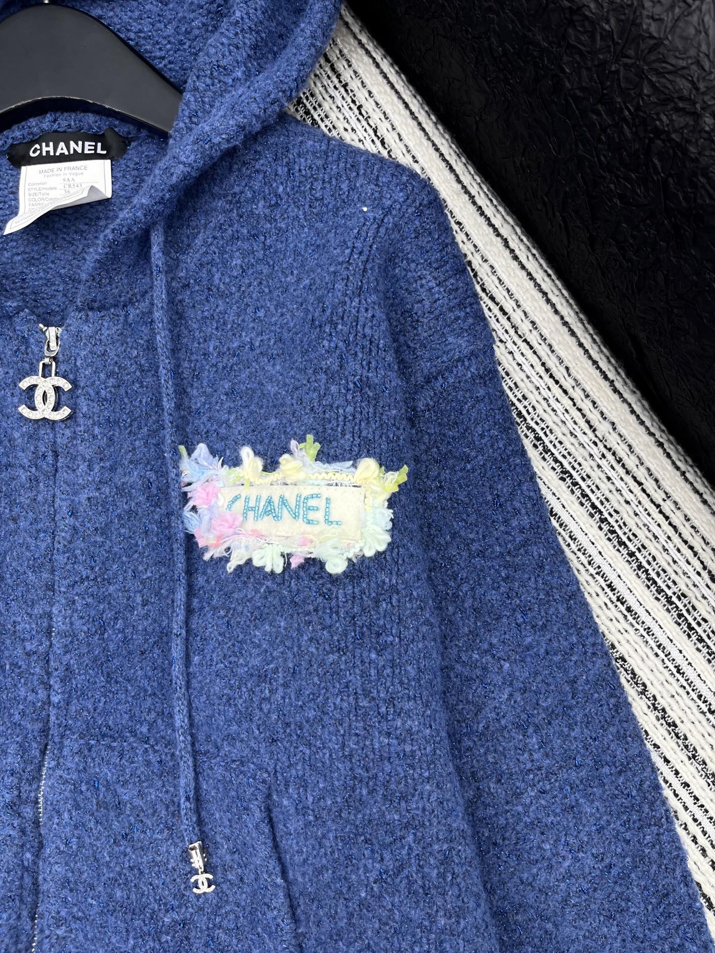 CC 2025 Hooded Jacket Blue Wool 325888