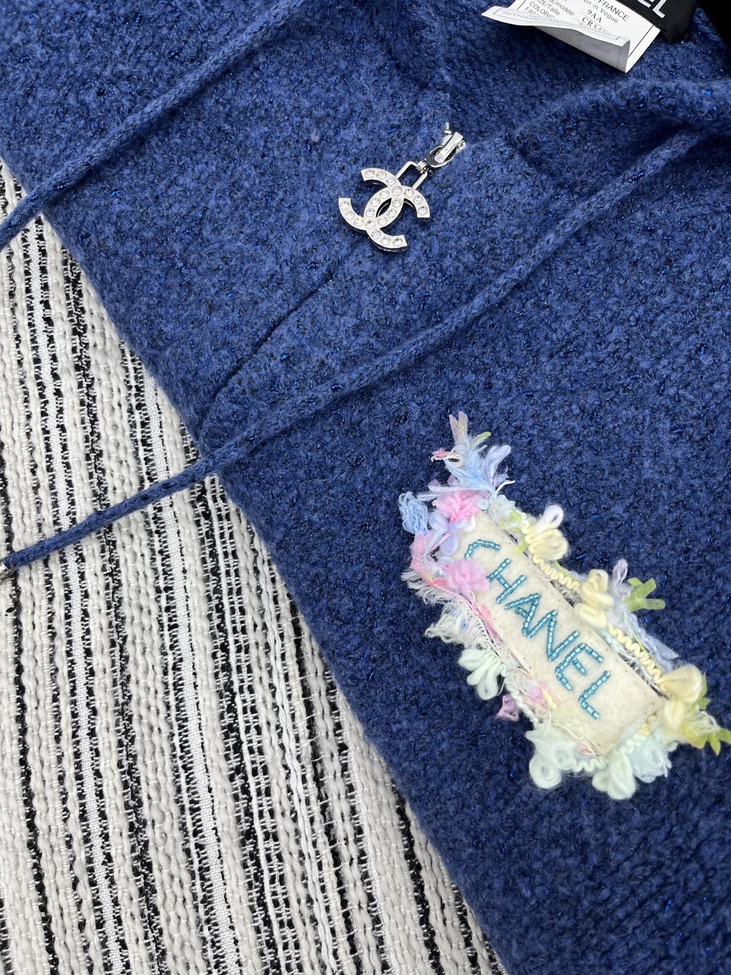 CC 2025 Hooded Jacket Blue Wool 325888