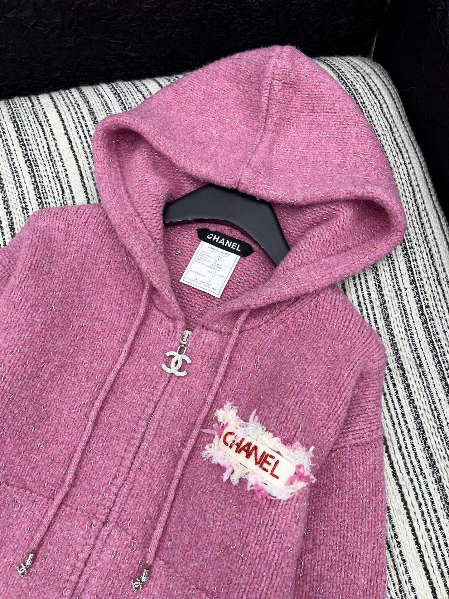 CC 2025 Hooded Jacket Pink Wool 325887