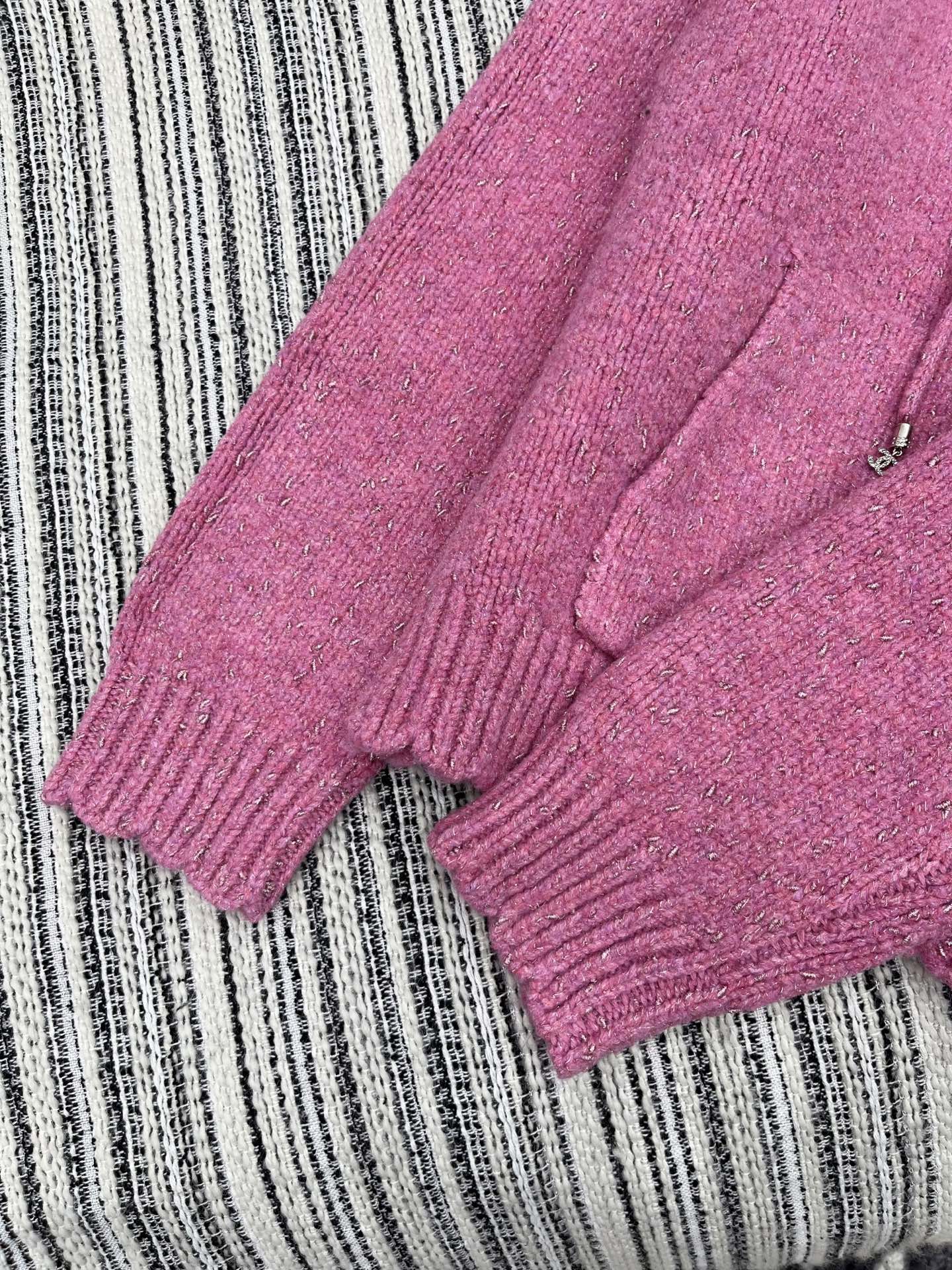 CC 2025 Hooded Jacket Pink Wool 325887