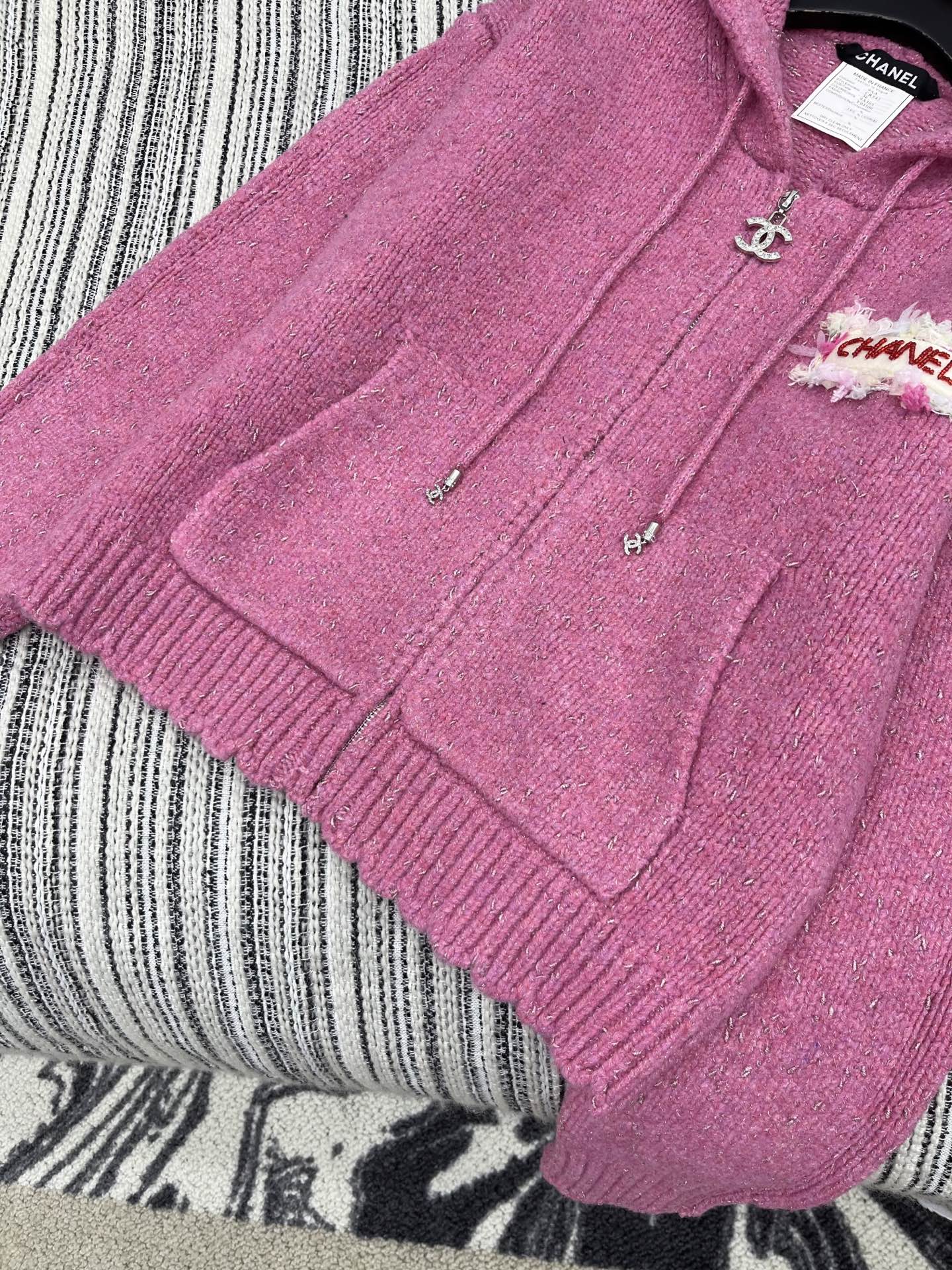 CC 2025 Hooded Jacket Pink Wool 325887