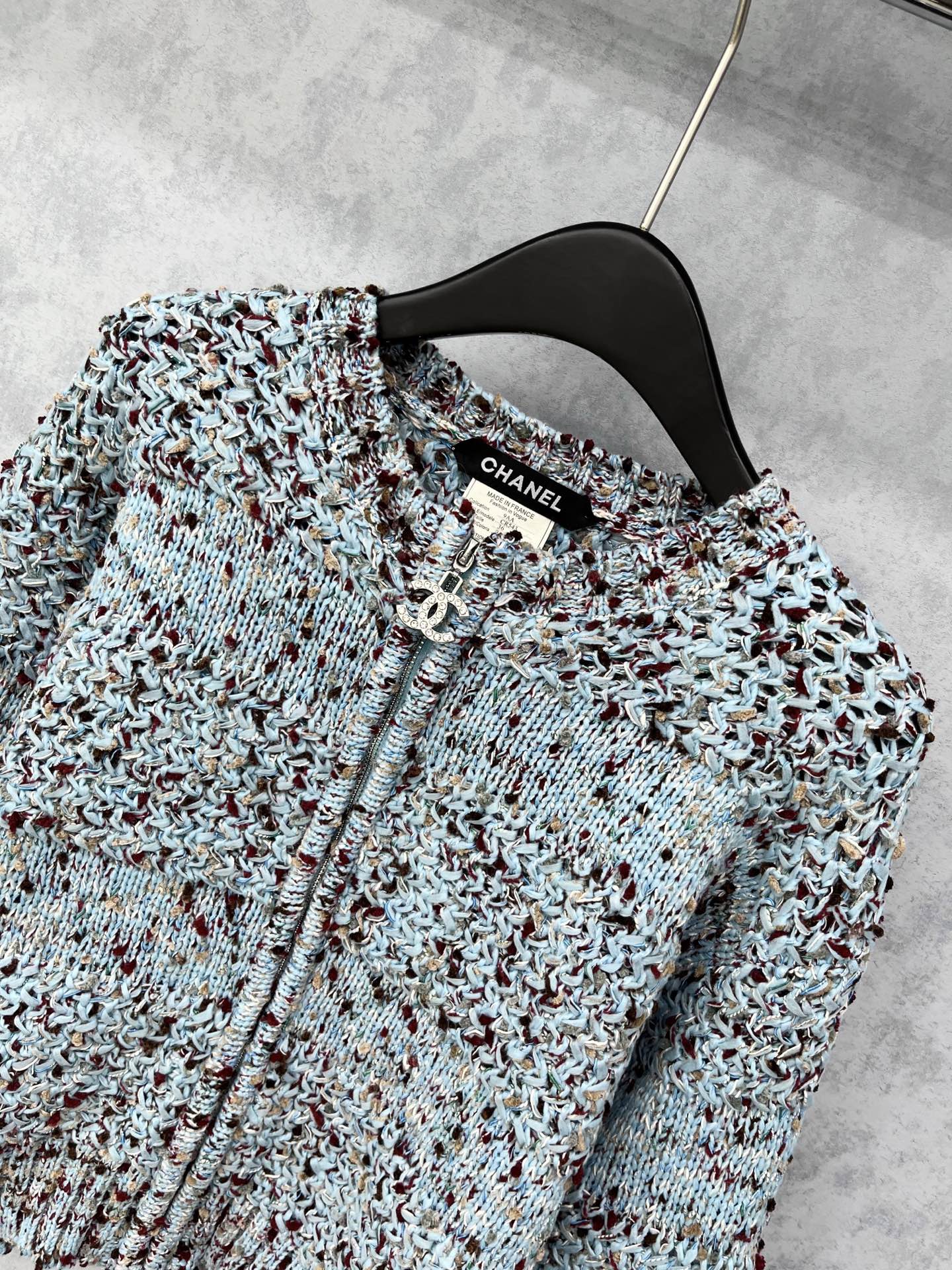 CC 2025 Jacket Blue Mix Colors Wool 325862