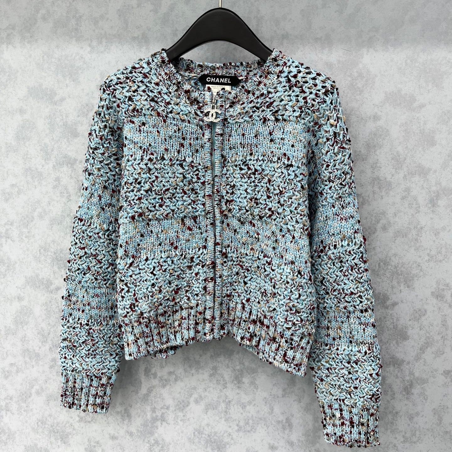 CC 2025 Jacket Blue Mix Colors Wool 325862