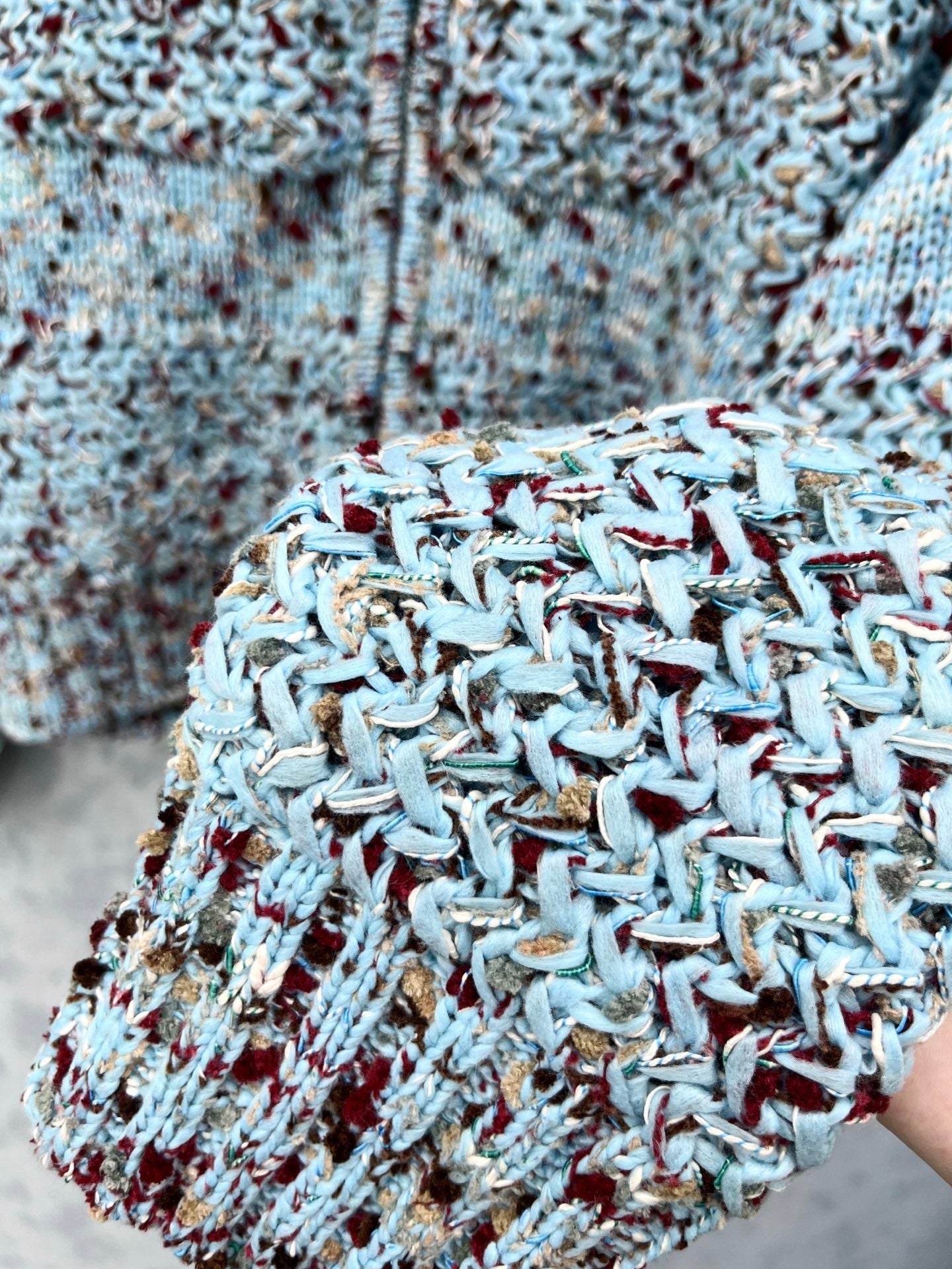 CC 2025 Jacket Blue Mix Colors Wool 325862