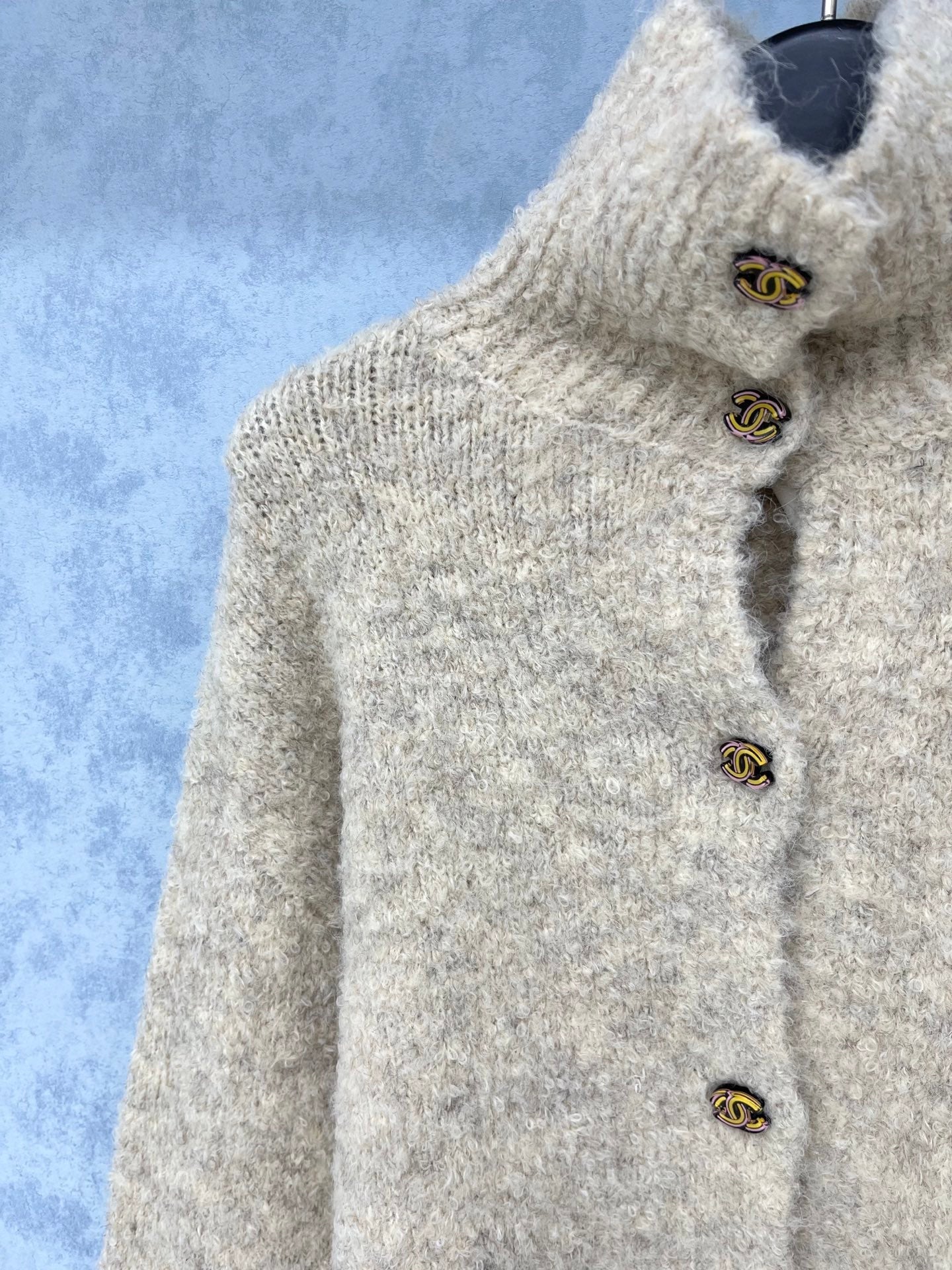 CC 2025 Cardigan Beige Wool 325868