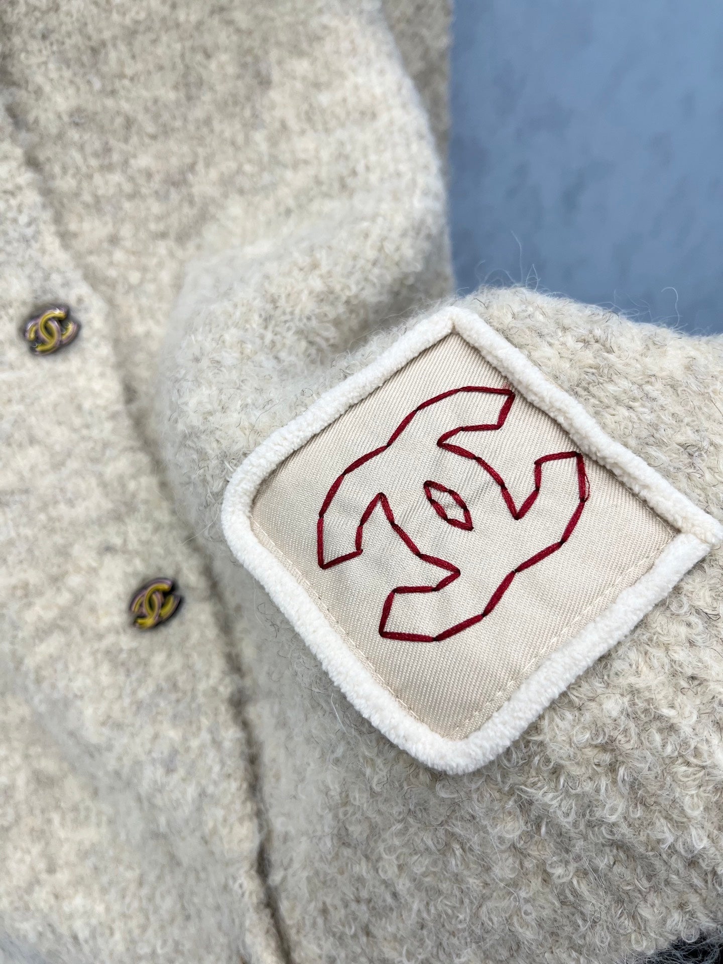 CC 2025 Cardigan Beige Wool 325868