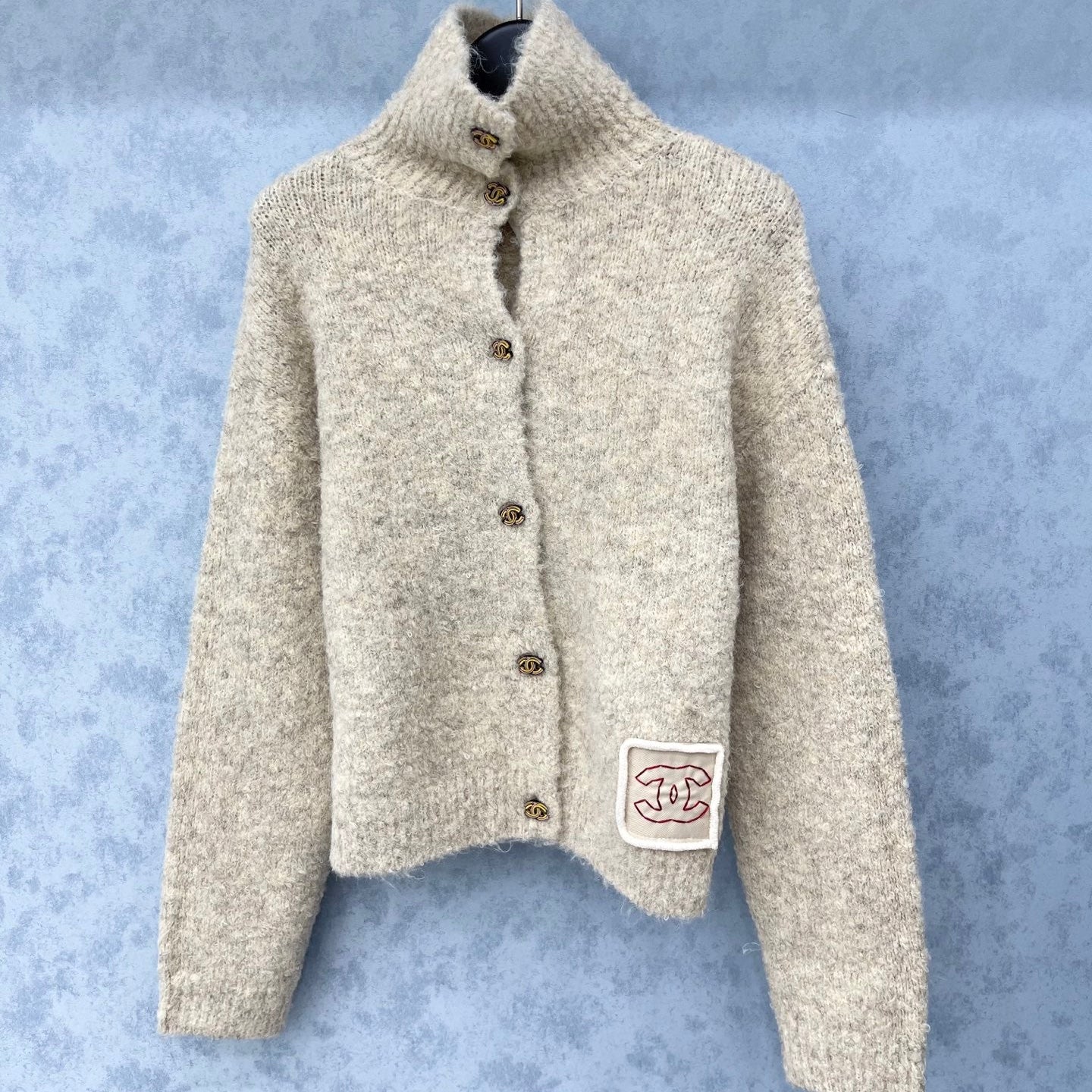 CC 2025 Cardigan Beige Wool 325868