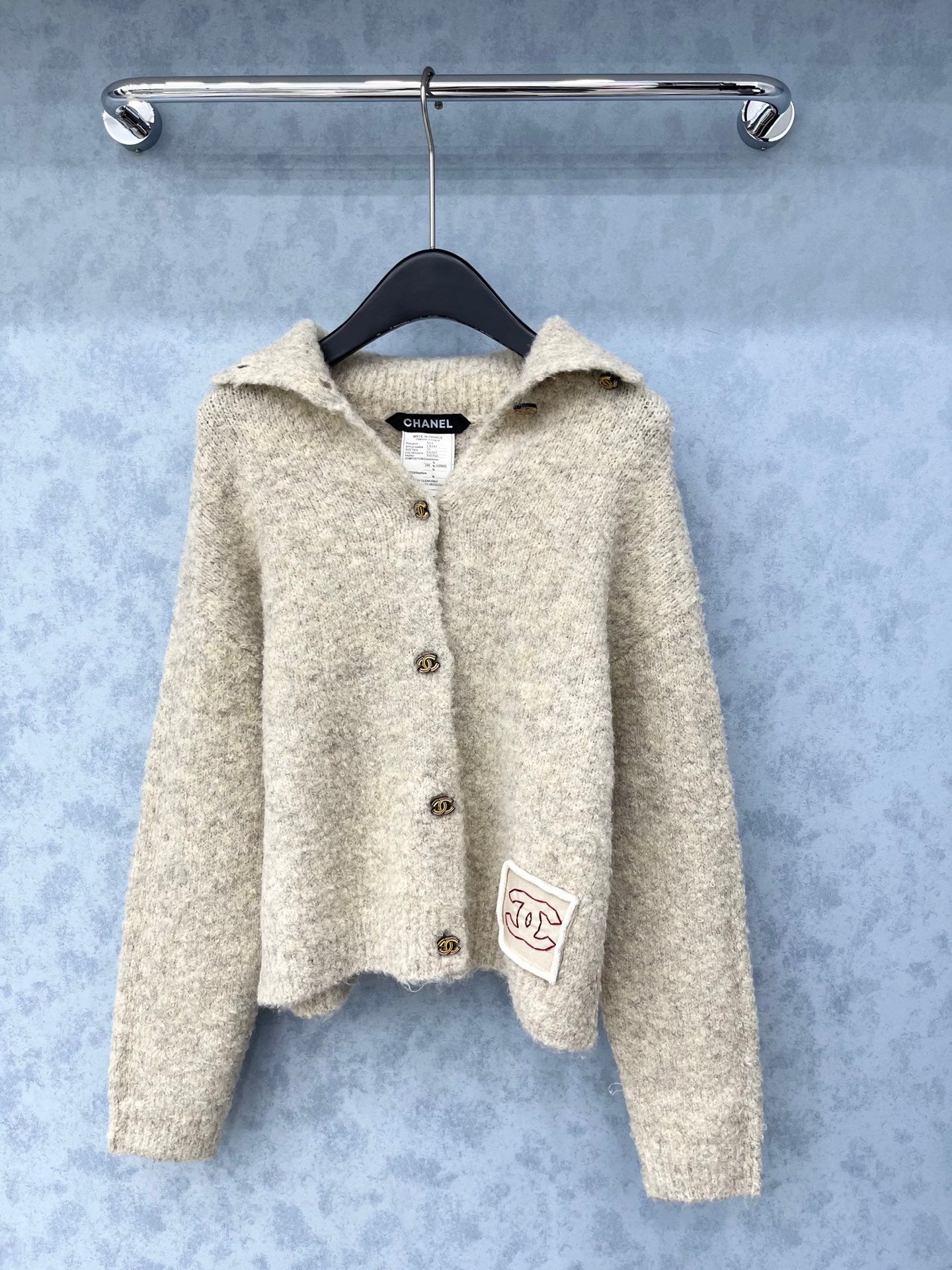 CC 2025 Cardigan Beige Wool 325868