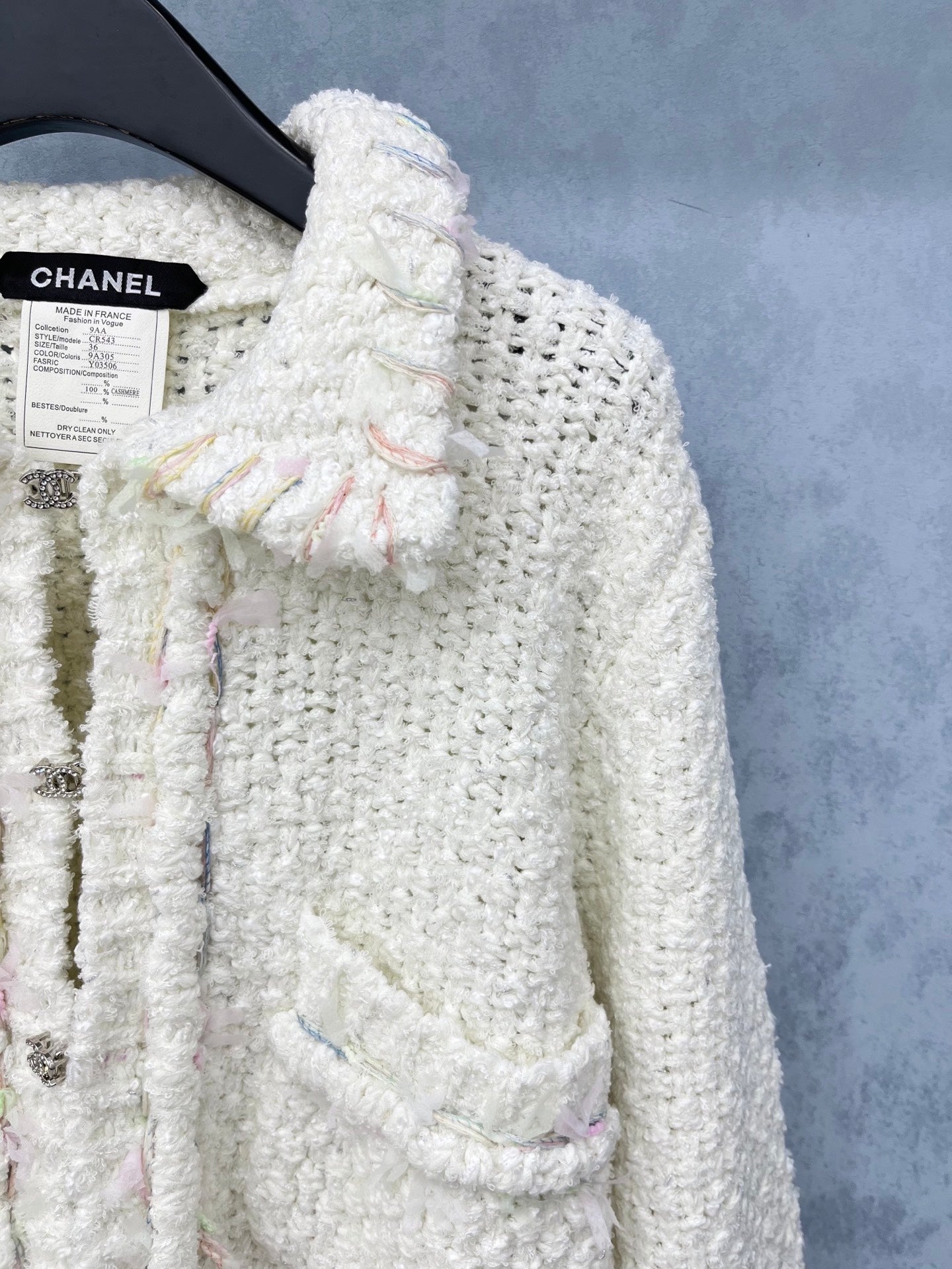 CC 2025 Jacket White Wool 325865