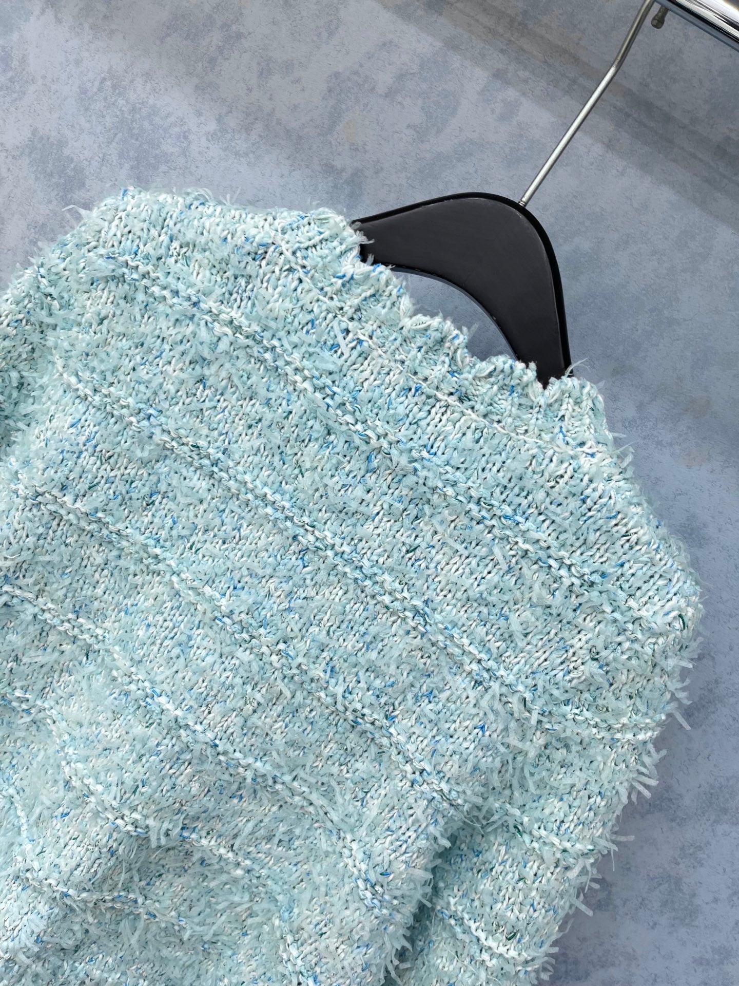 CC 2025 Jacket Light Blue Tweed Wool 325870