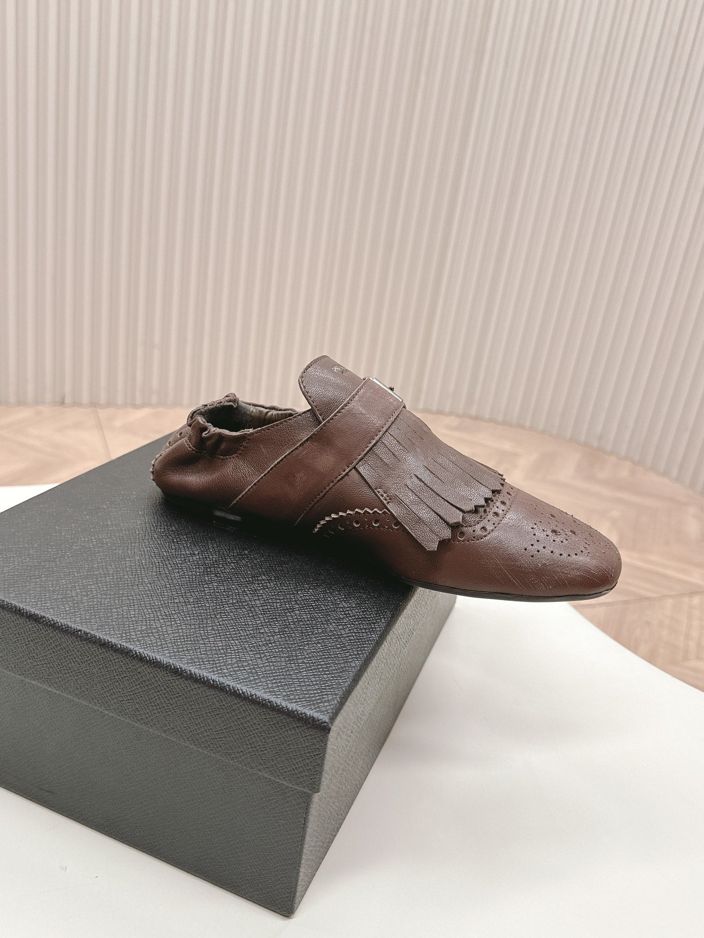 PRA 26S Ballet Flats Brown Calfskin 600589