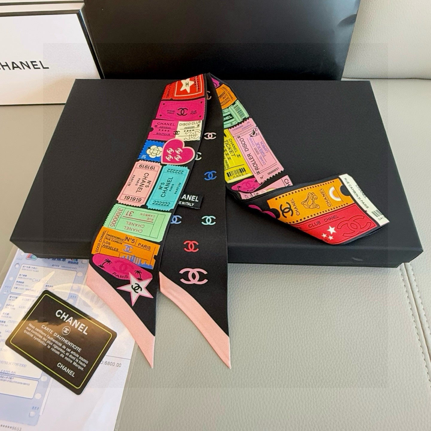 CC  Twilly Mini Star 120cm Multicolor Mulberry Silk 941932