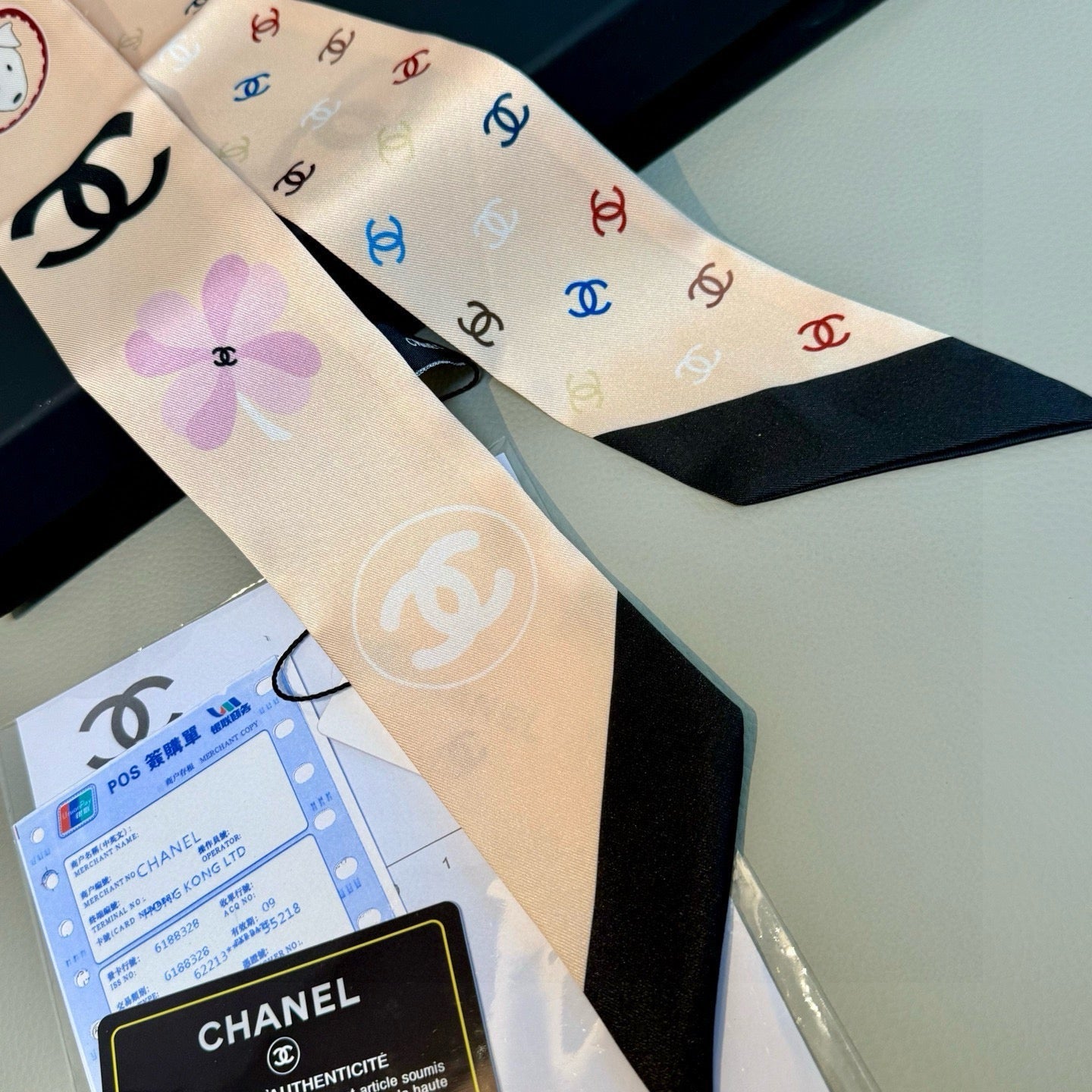 CC  Twilly Mini Star 120cm Light Yellow Mulberry Silk 943502