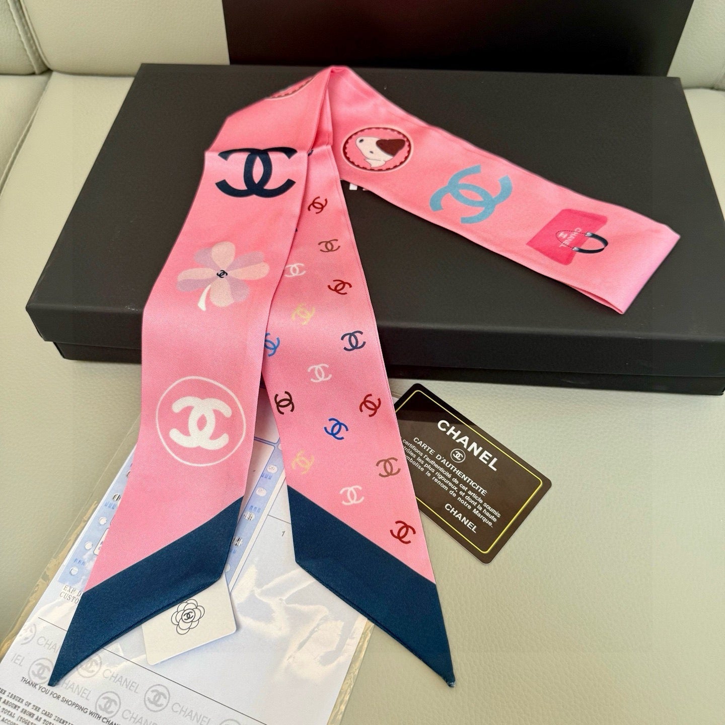 CC  Twilly Mini Star 120cm Pink Mulberry Silk 943503