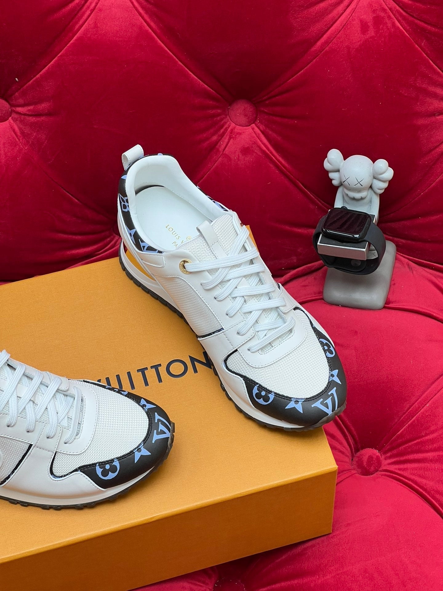LV Run Away Trainer 60mm White Calfskin