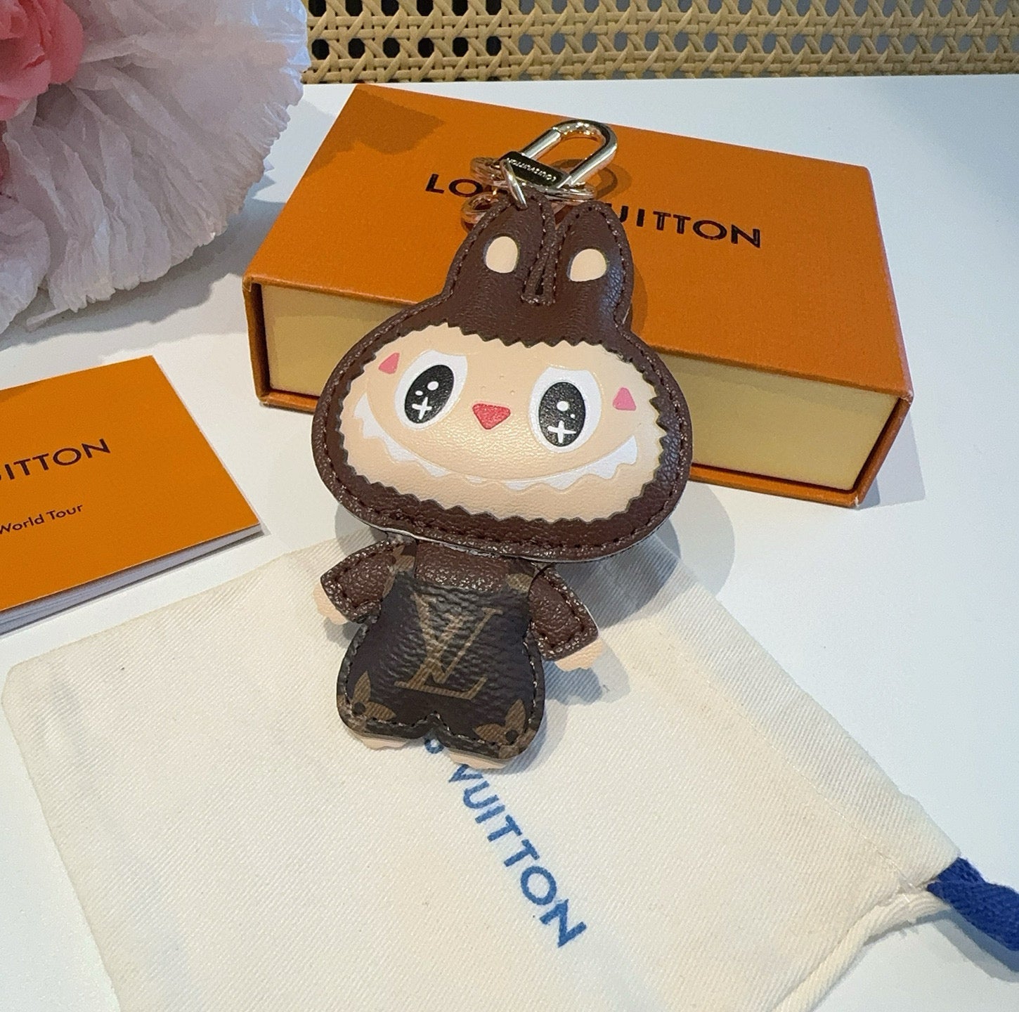 LV Brown Labubu Charm