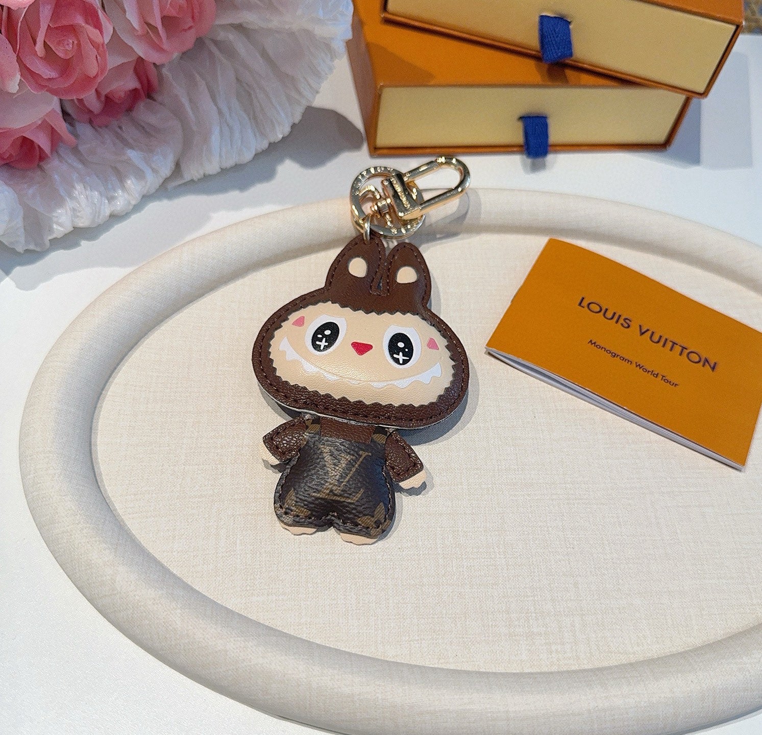 LV Brown Labubu Charm
