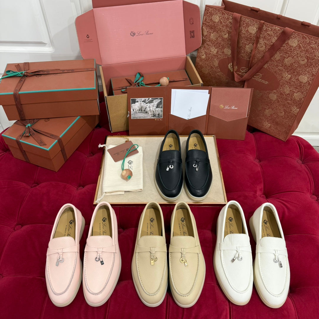 LP 25C Summer Charms Walk Loafer Faded Yellow Calfskin 212597