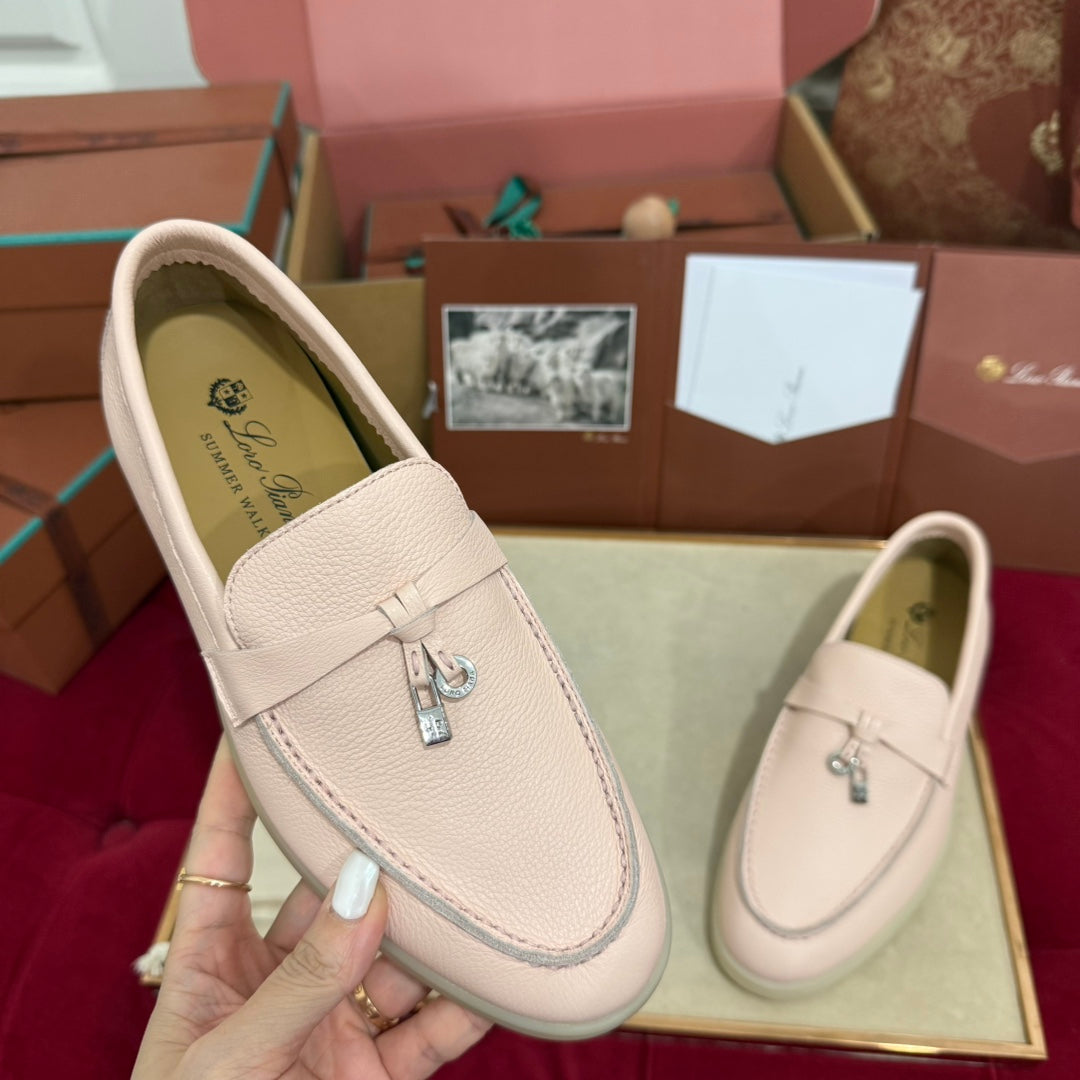 LP 25C Summer Charms Walk Loafer Plum Flower Calfskin 212598