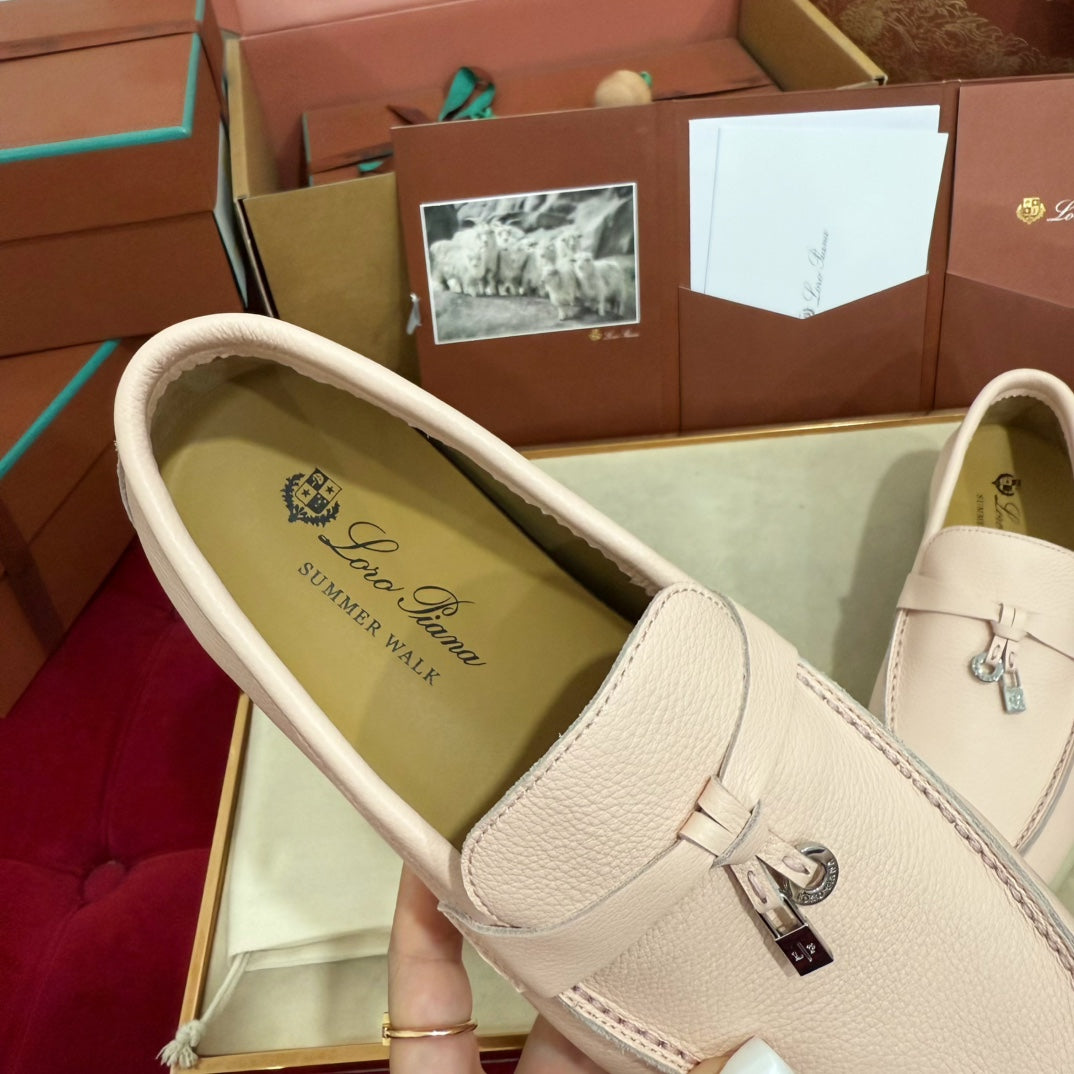 LP 25C Summer Charms Walk Loafer Plum Flower Calfskin 212598