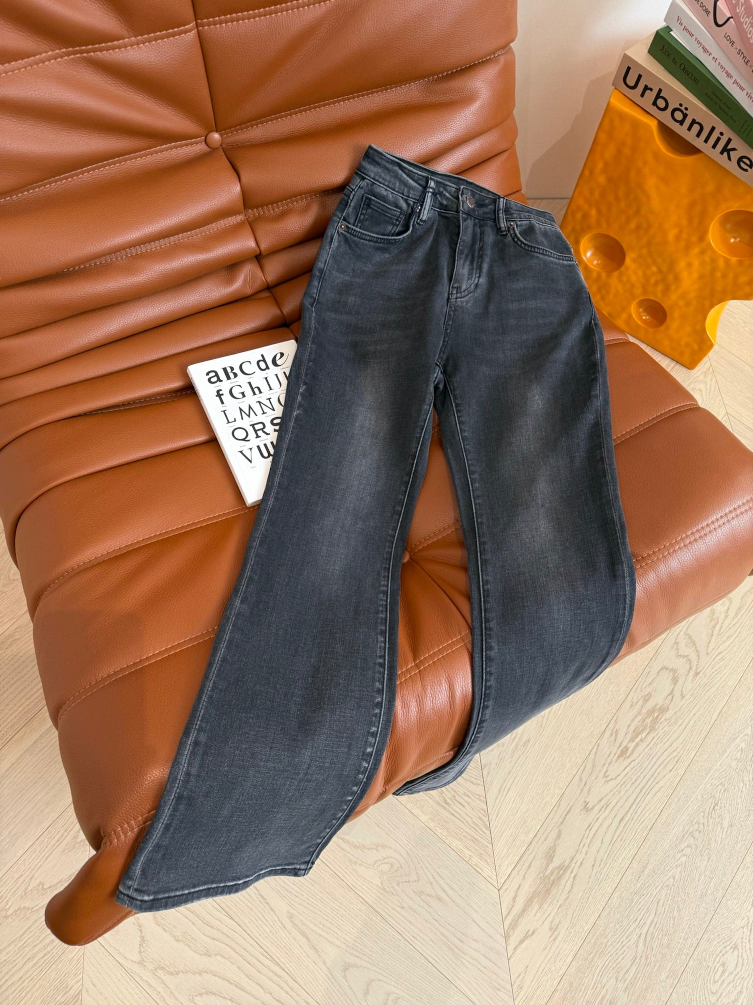 Prada Flared jeans Black and Blue Cotton