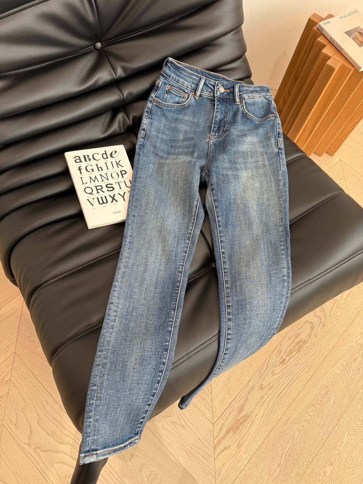 Prada 25 Skinny jeans Black and Blue Cotton