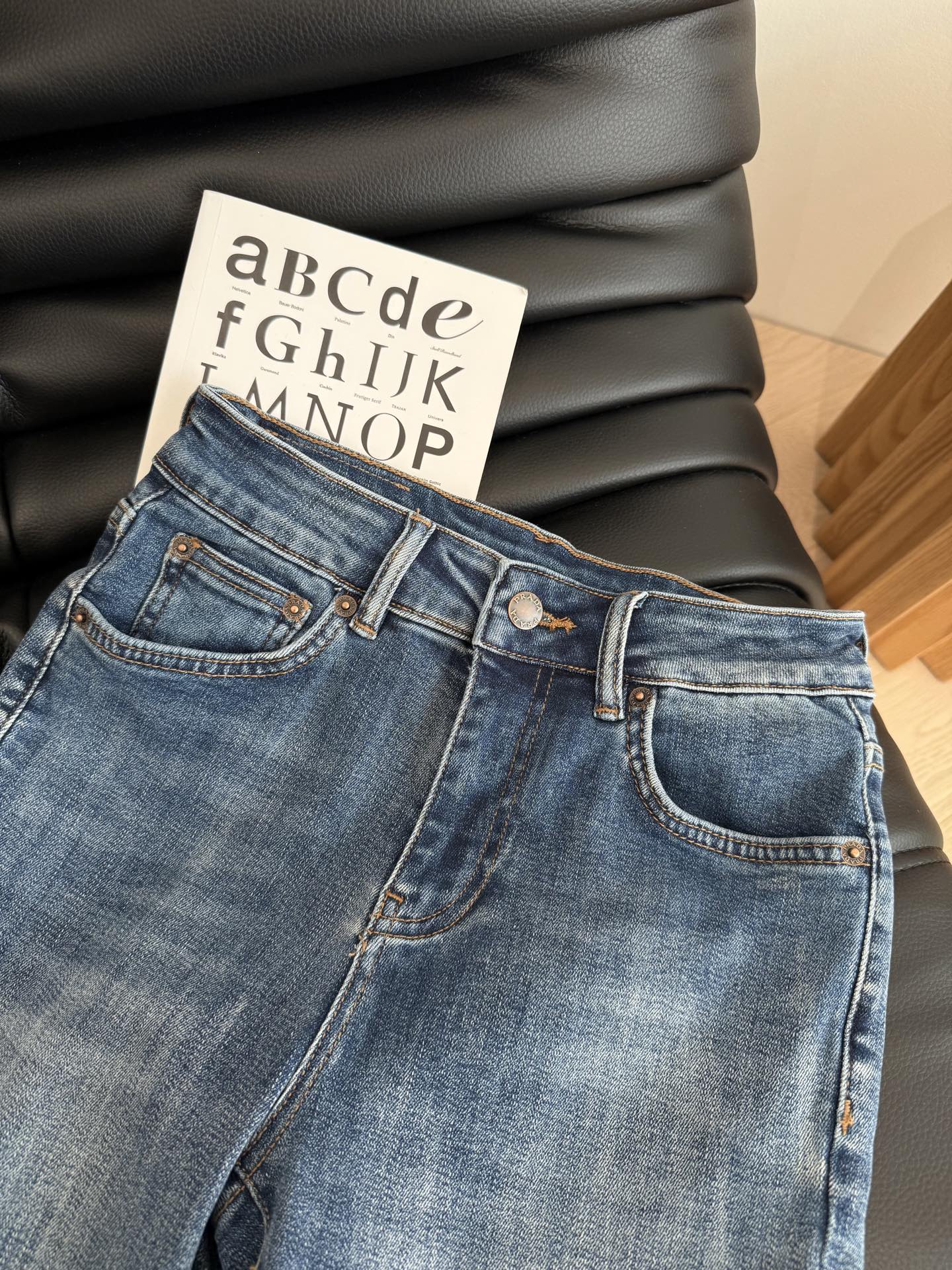 Prada 25 Skinny jeans Black and Blue Cotton