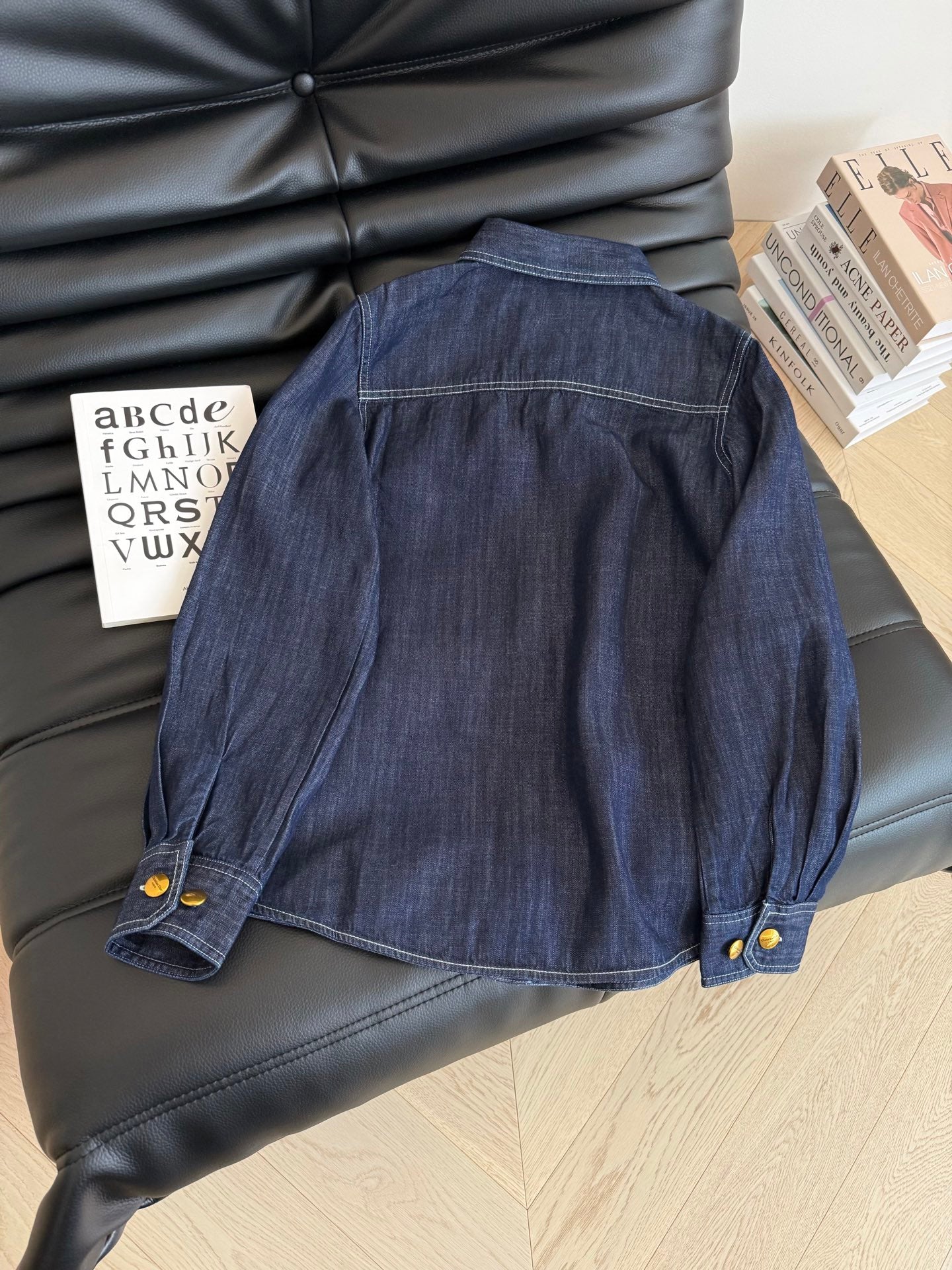 CD 2025 Denim Shirt Blue White Cotton