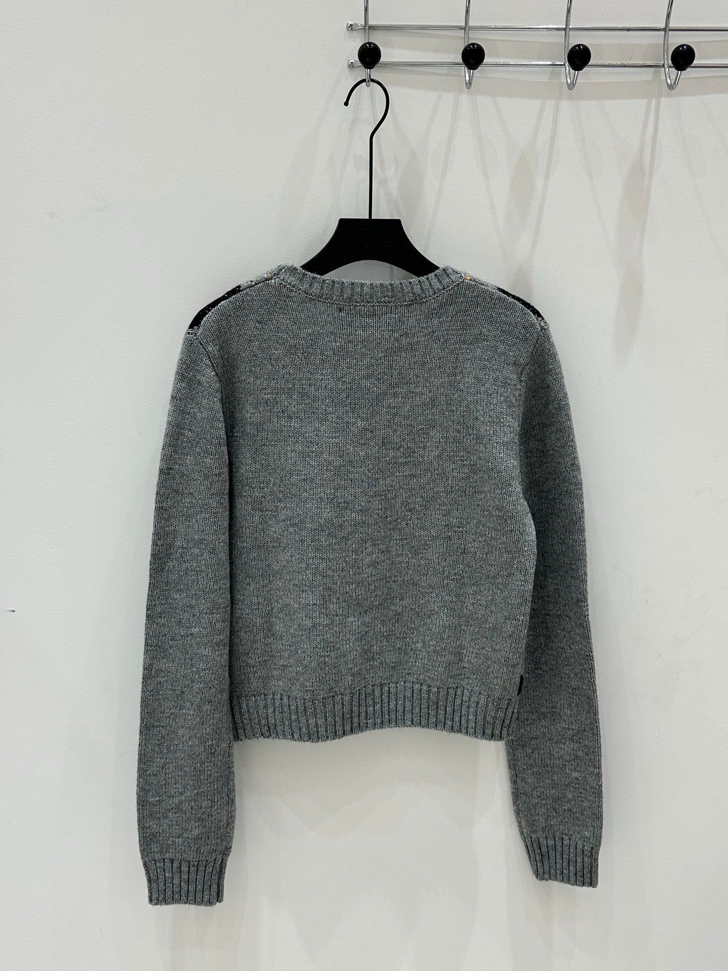 Prada 25 Crop Top Sweater Multicolor Wool 293872