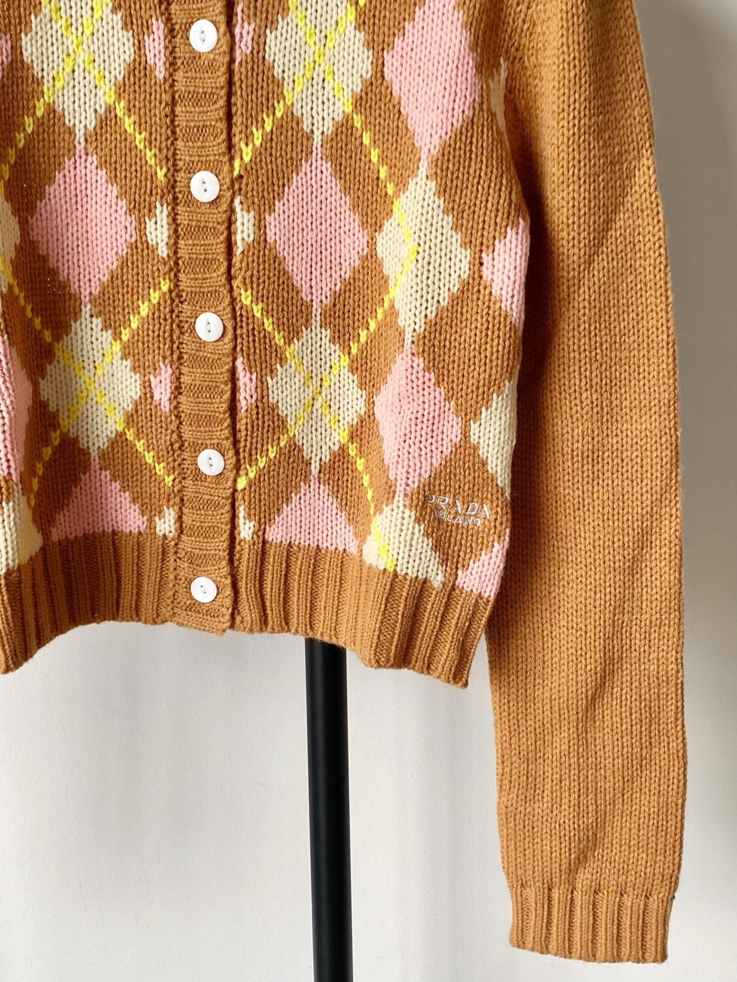 Prada 25 Cardigan Multicolor Wool 293871