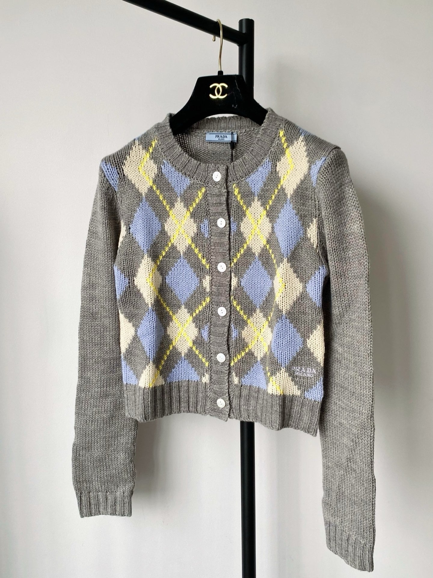 Prada 25 Cardigan Multicolor Wool 293871