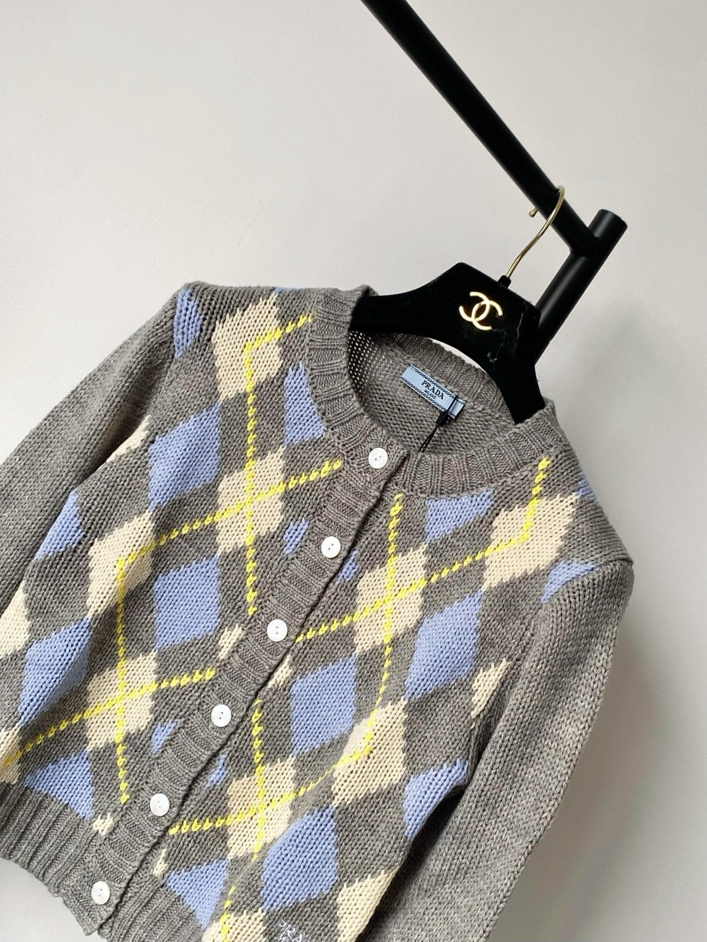 Prada 25 Cardigan Multicolor Wool 293871