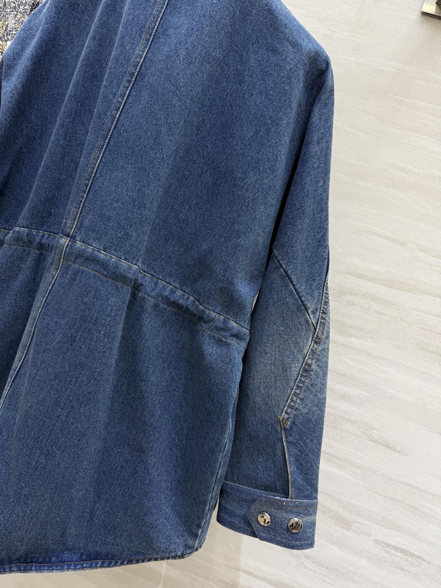 CD 25 Denim Jacket Blue Cotton