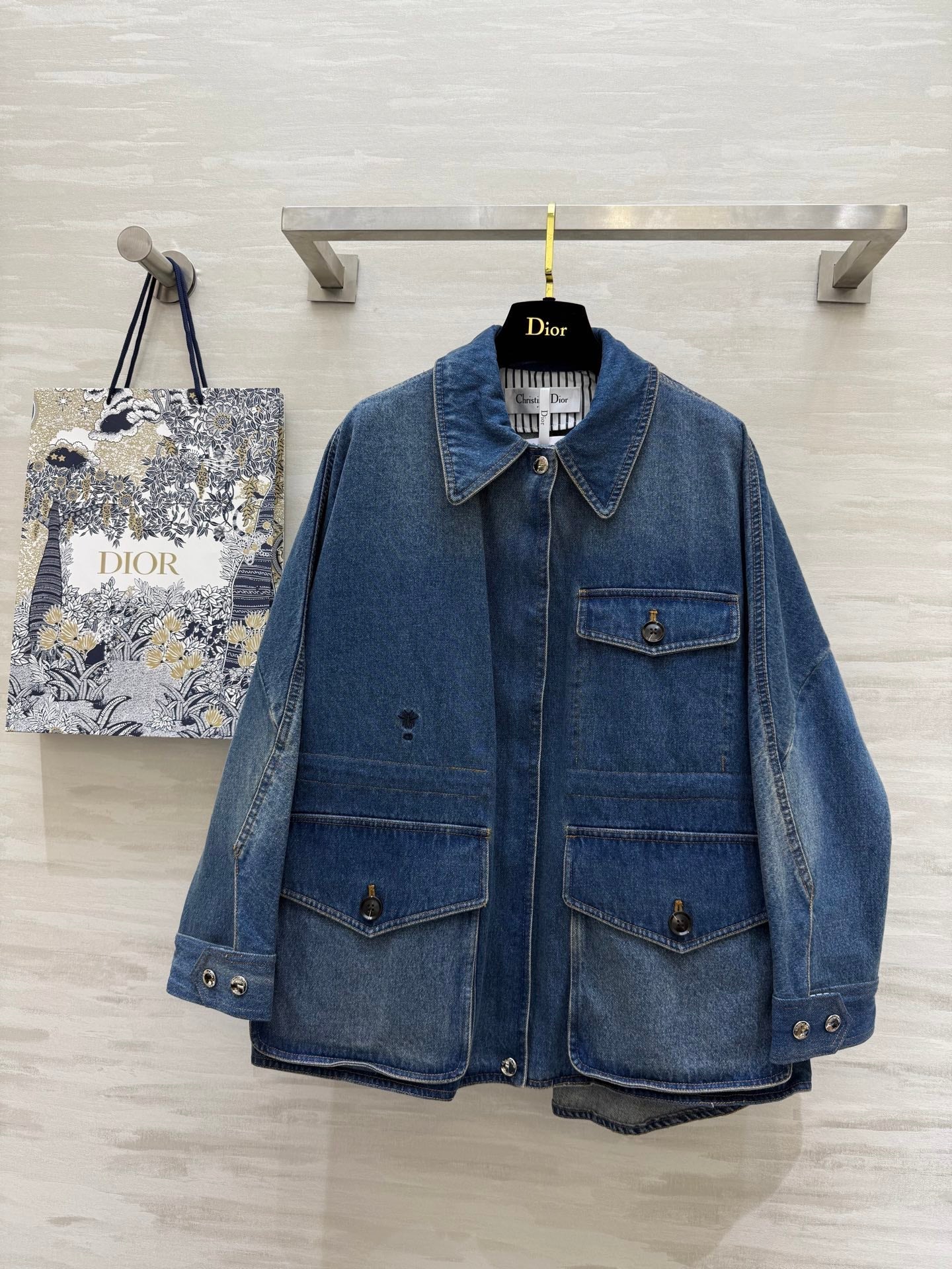 CD 25 Denim Jacket Blue Cotton