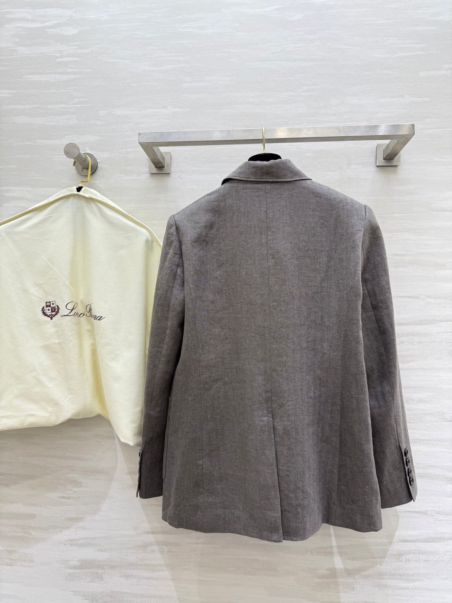 LP 25 Suit Jacket Gray Linen 298572