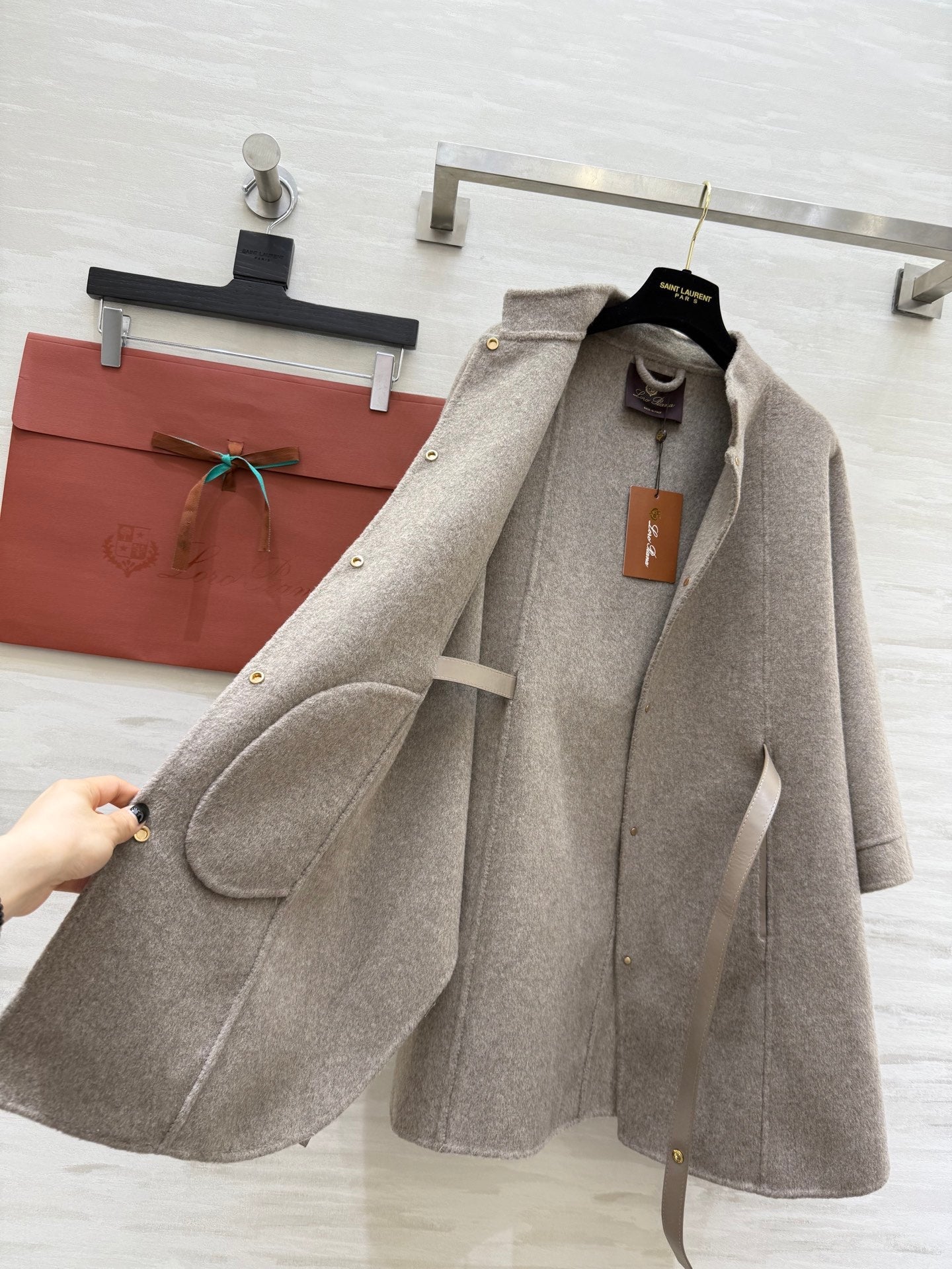 LP 25 Salzburg Cape Coat Naturale Brown Cashmere 319368