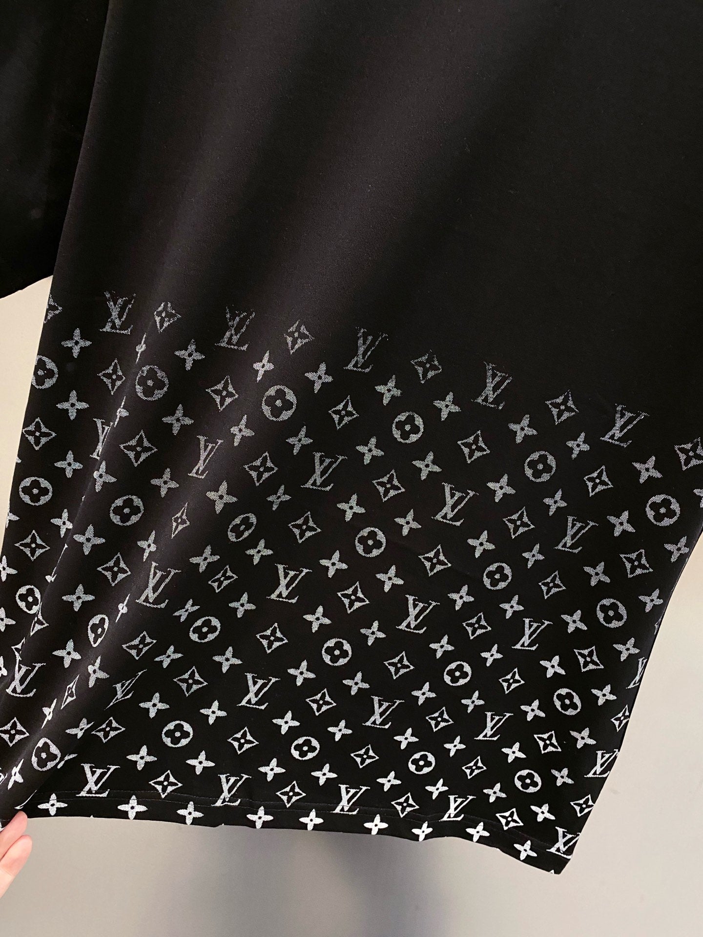 LV MONOGRAM T-SHIRT BLACK COTTON 238824