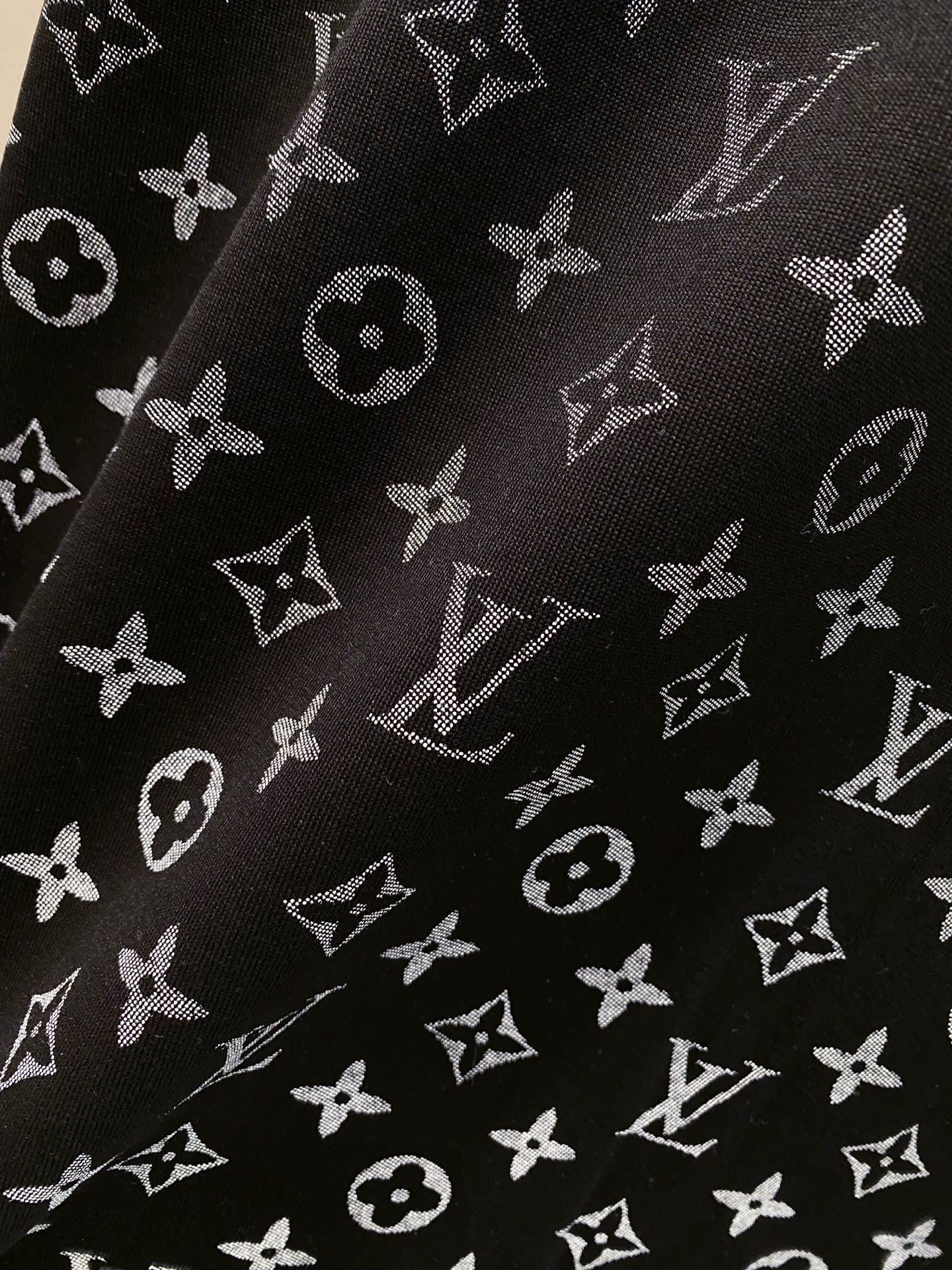 LV MONOGRAM T-SHIRT BLACK COTTON 238824