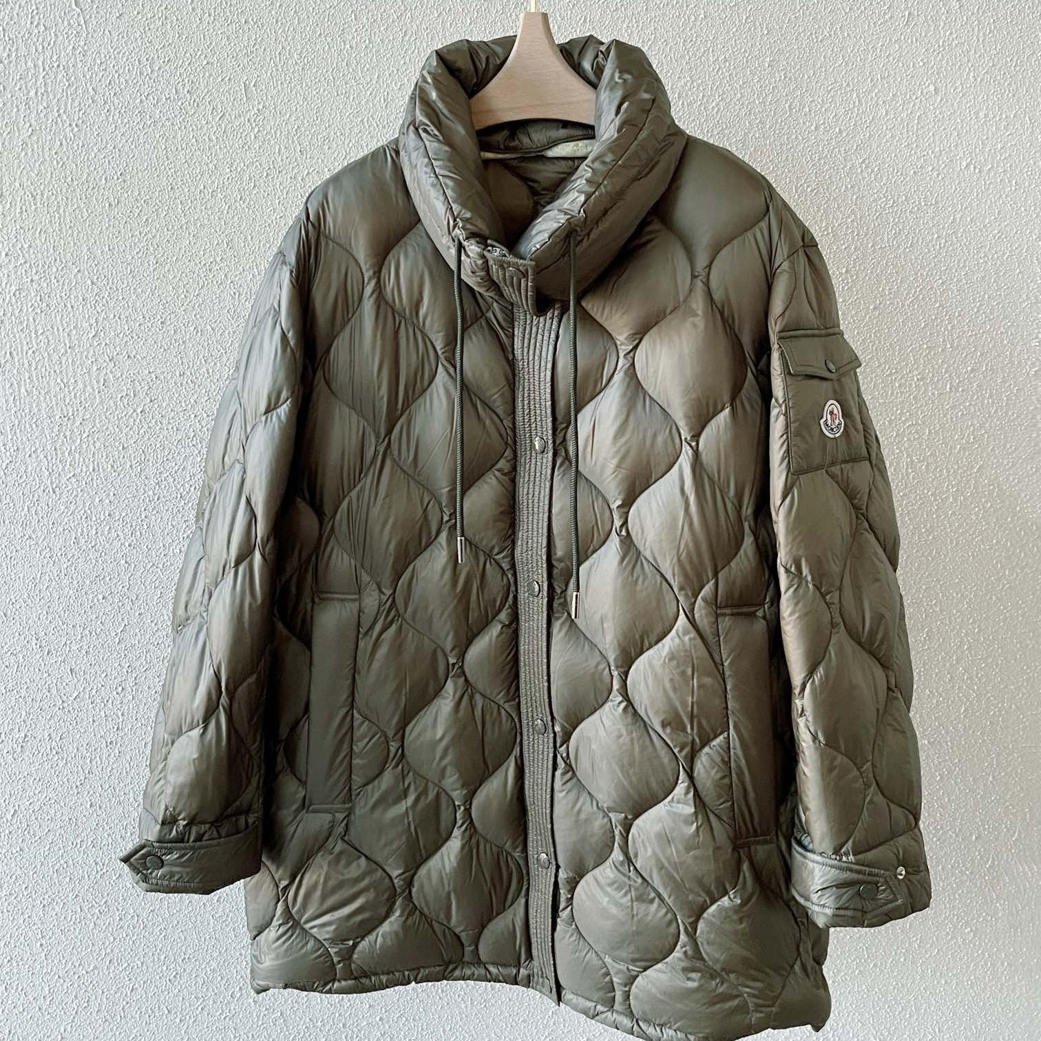 MC 25 Quilted Jacket Moss Green Polyester 0003