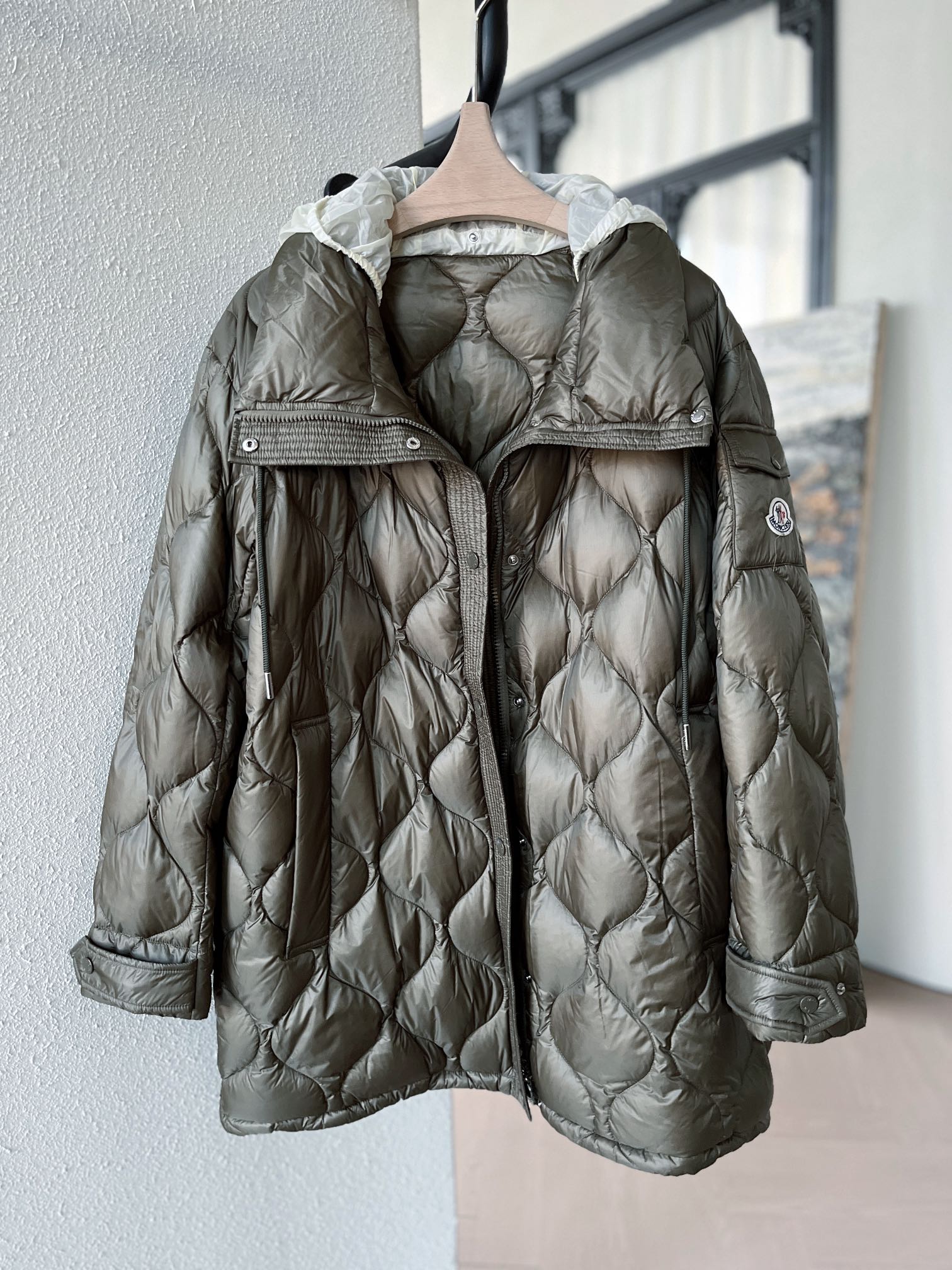 MC 25 Quilted Jacket Moss Green Polyester 0003