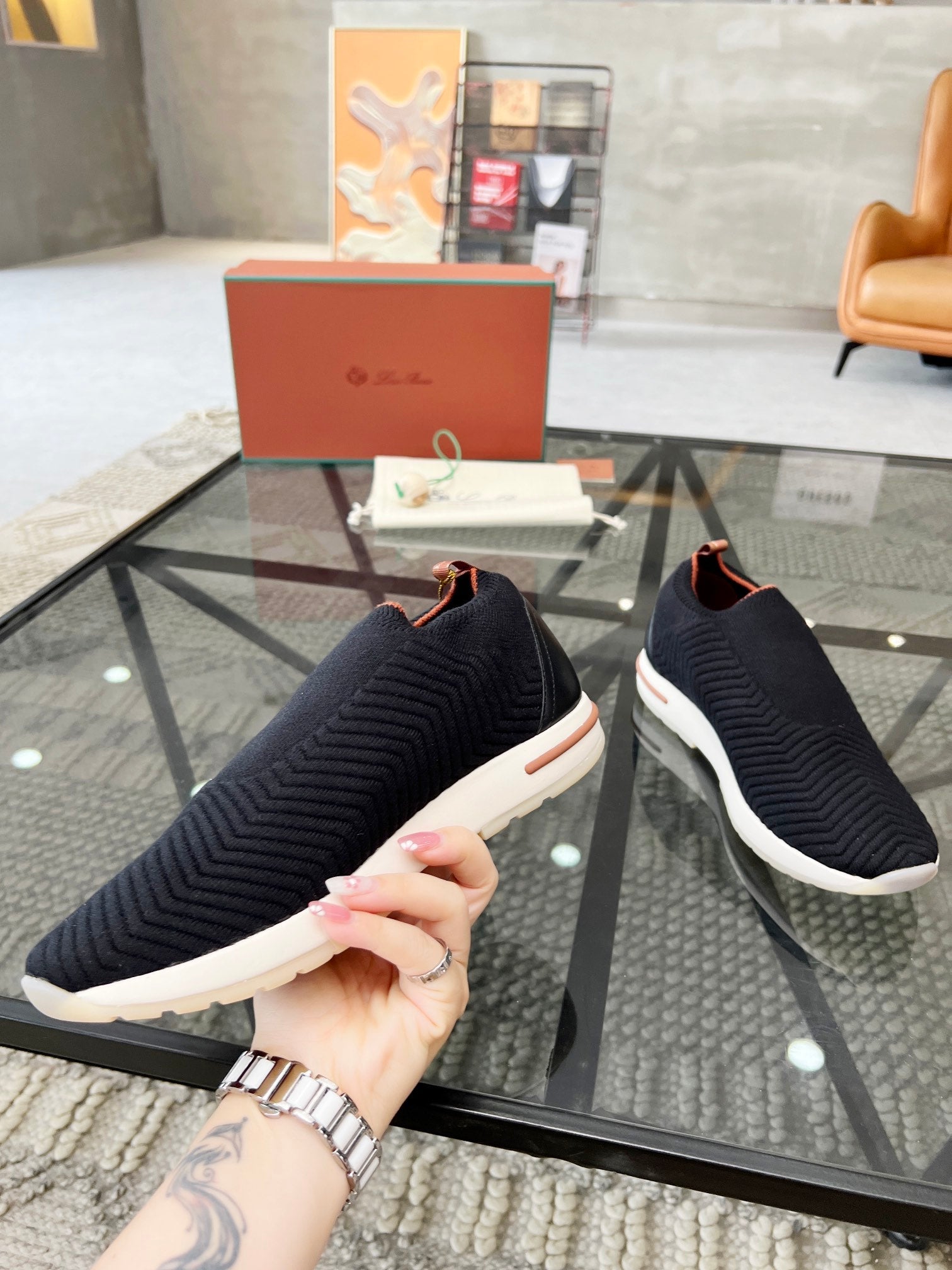 LP 360 FLEXY ACTIVE SNEAKER BLACK WOOL