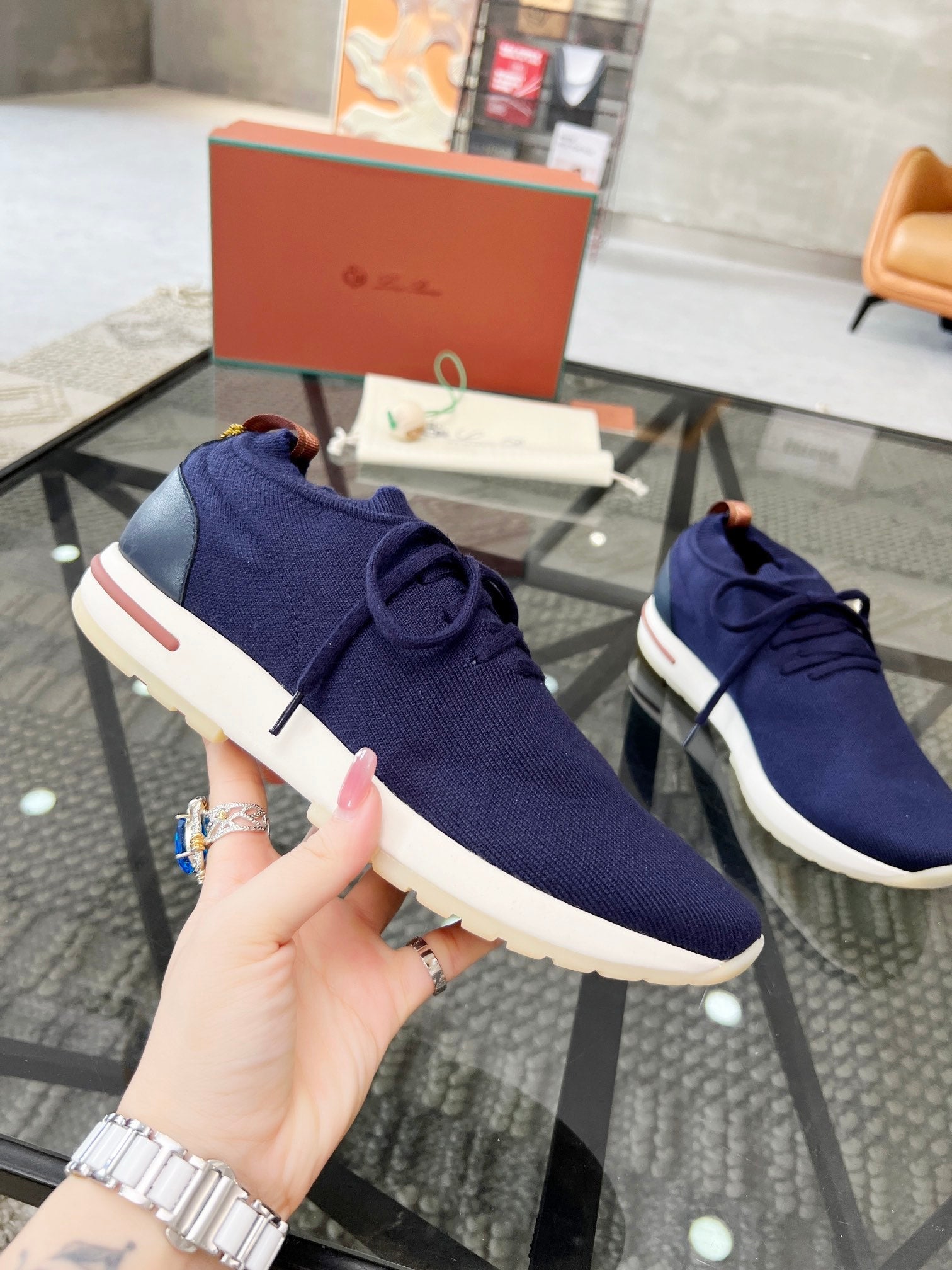 LP KINGS 360 FLEXY WALK SNEAKER NAVY WOOL