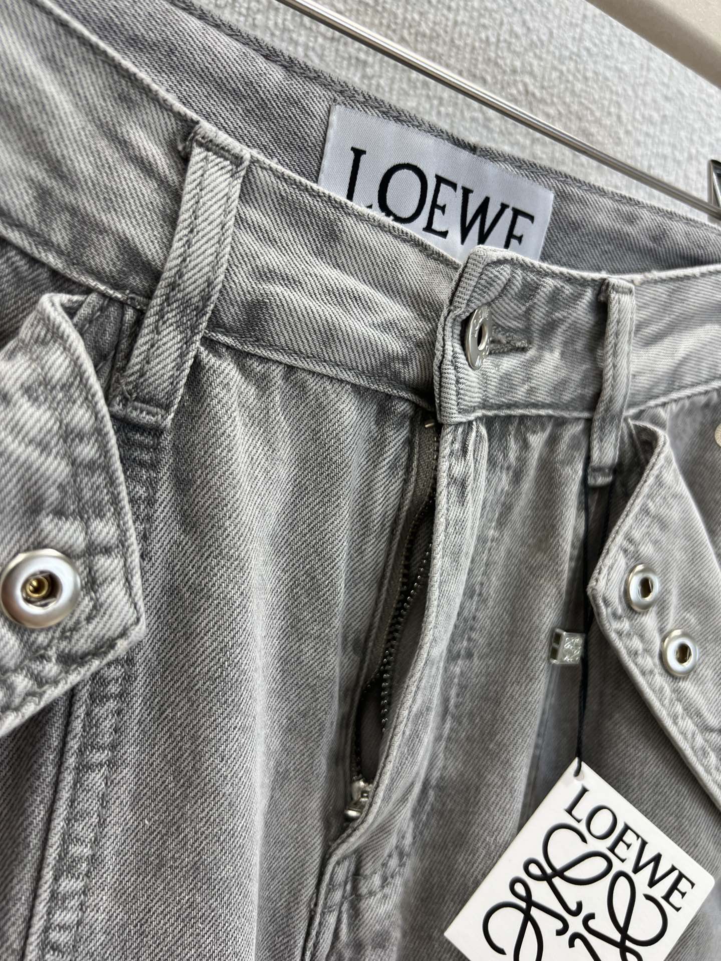 Loewe 25 Pant Gray Cotton 223219