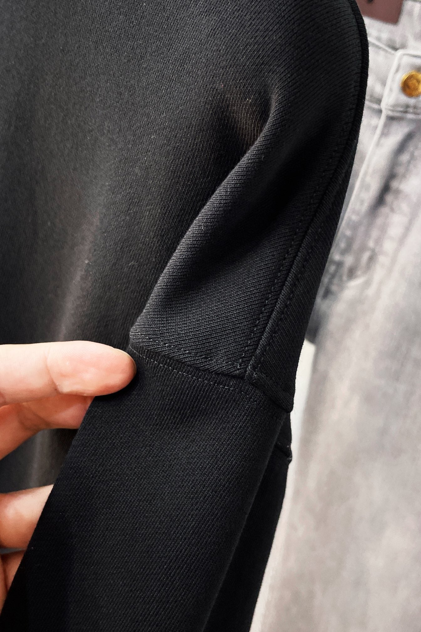 LV SWEATER BLACK COTTON FABRIC 239600