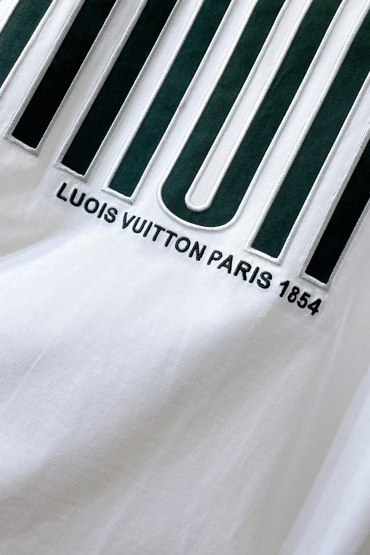 LV T-SHIRT WHITE COTTON 239604