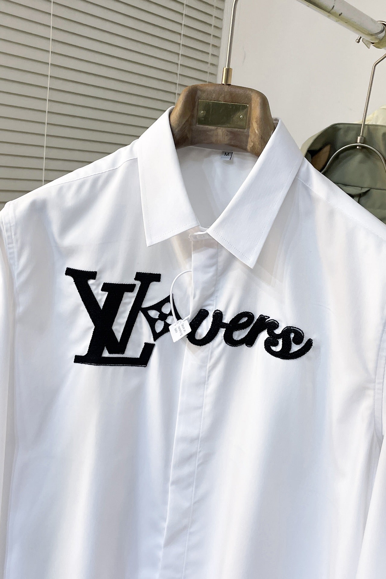 LV SHIRT WHITE COTTON 239608