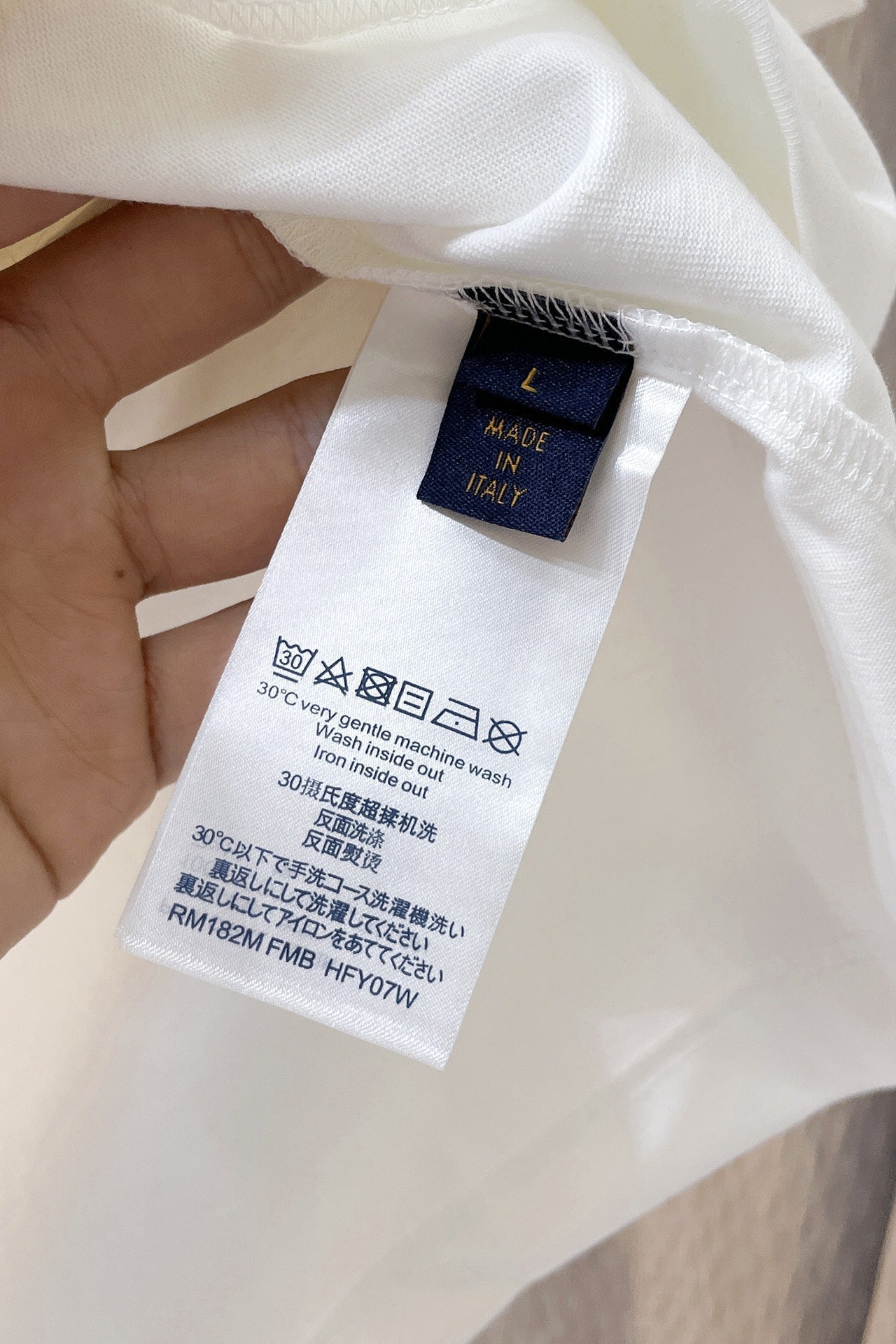 LV T-SHIRT WHITE MIX COLORFUL COTTON 239605