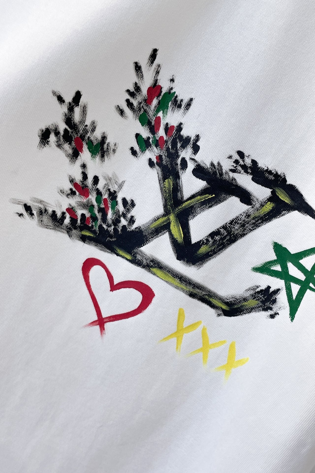 LV T-SHIRT WHITE MIX COLORFUL COTTON 239606