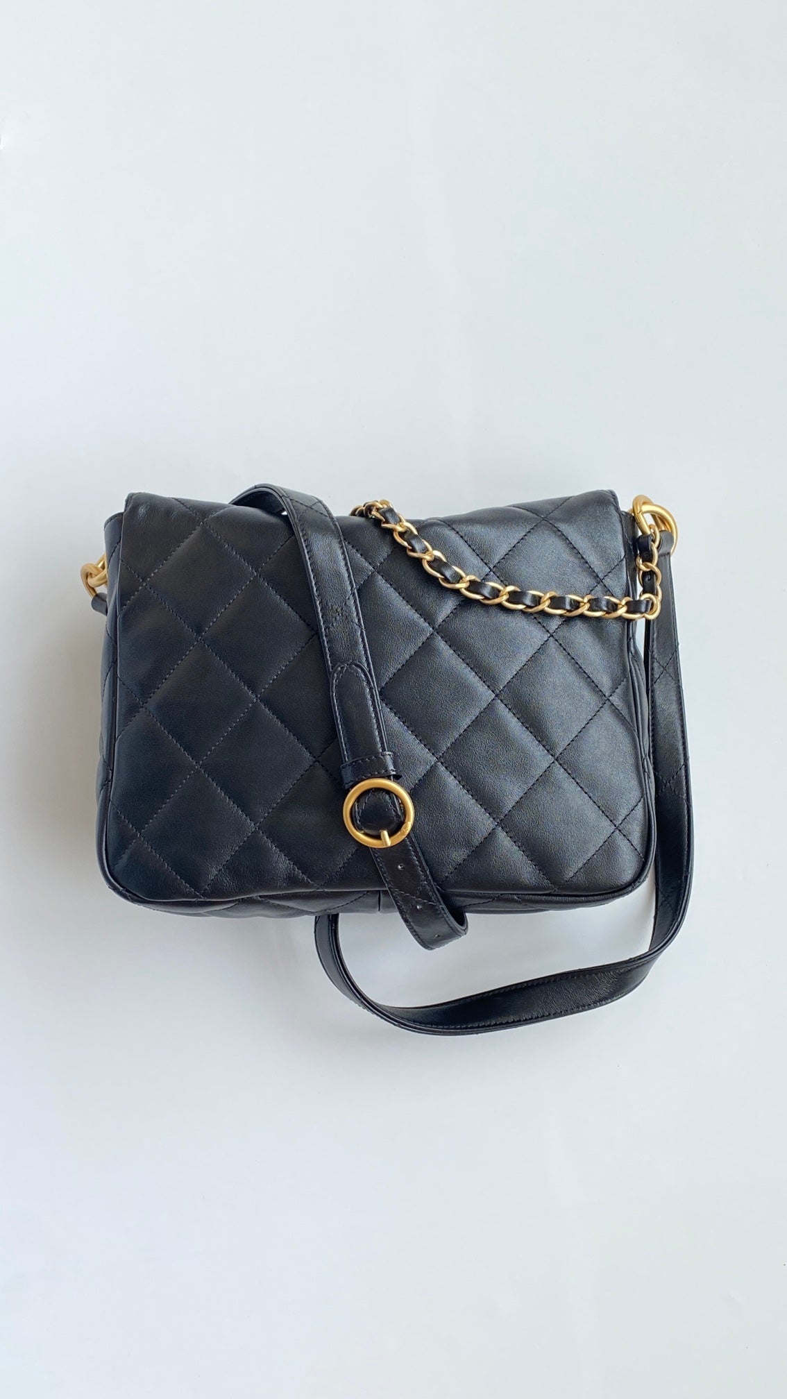 Chanel 25 Hobo Bag Black Lambskin