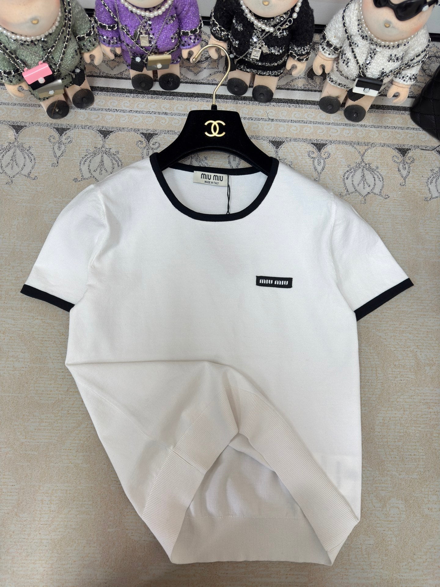Miu T-Shirt White Wool 232745